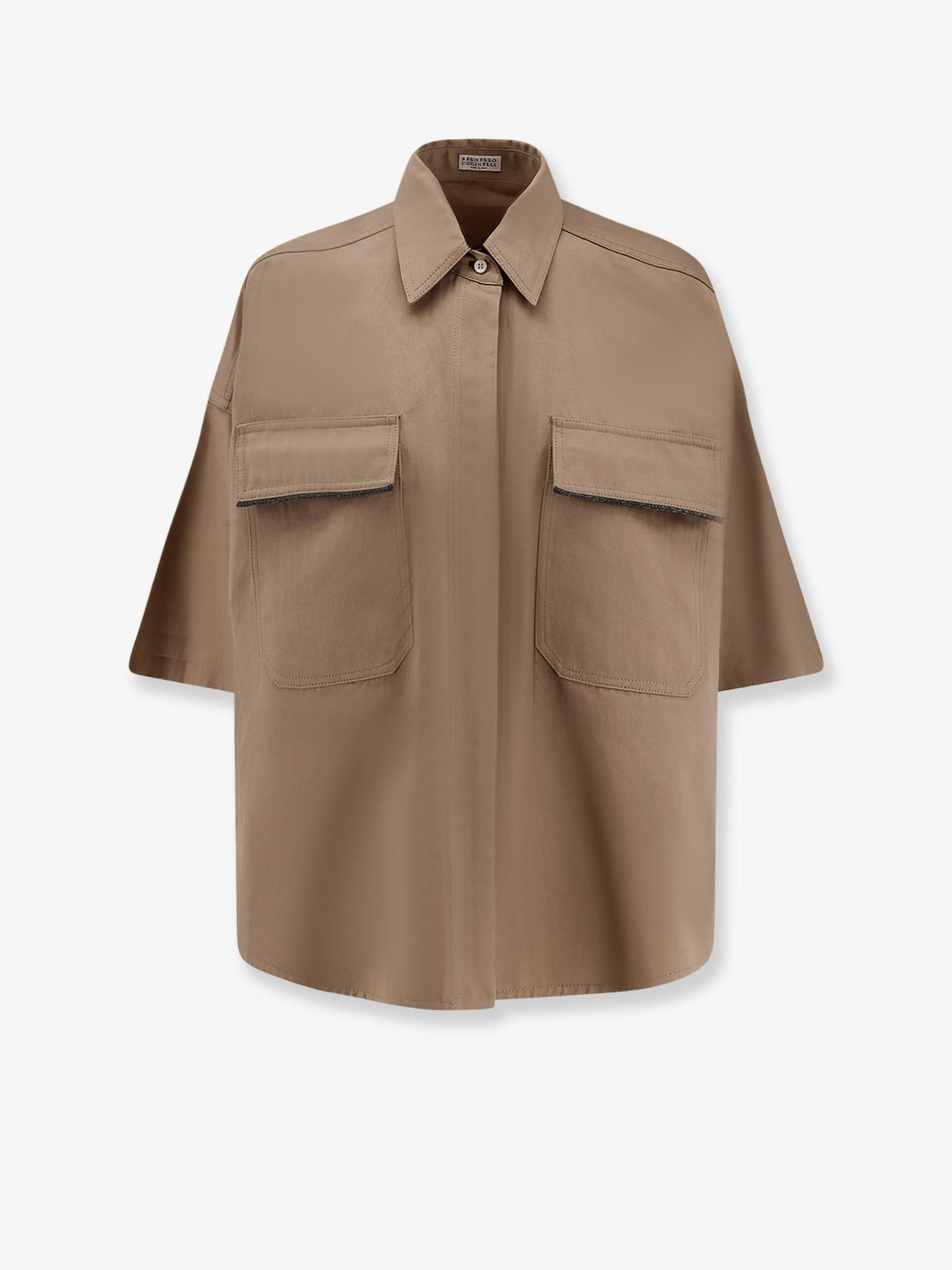 Brunello Cucinelli Brunello Cucinelli Linen and cotton blend shirt Tag Size IT 40 Women - USA Tariffs Included Size S / US 4 / IT 40 - 1 Thumbnail