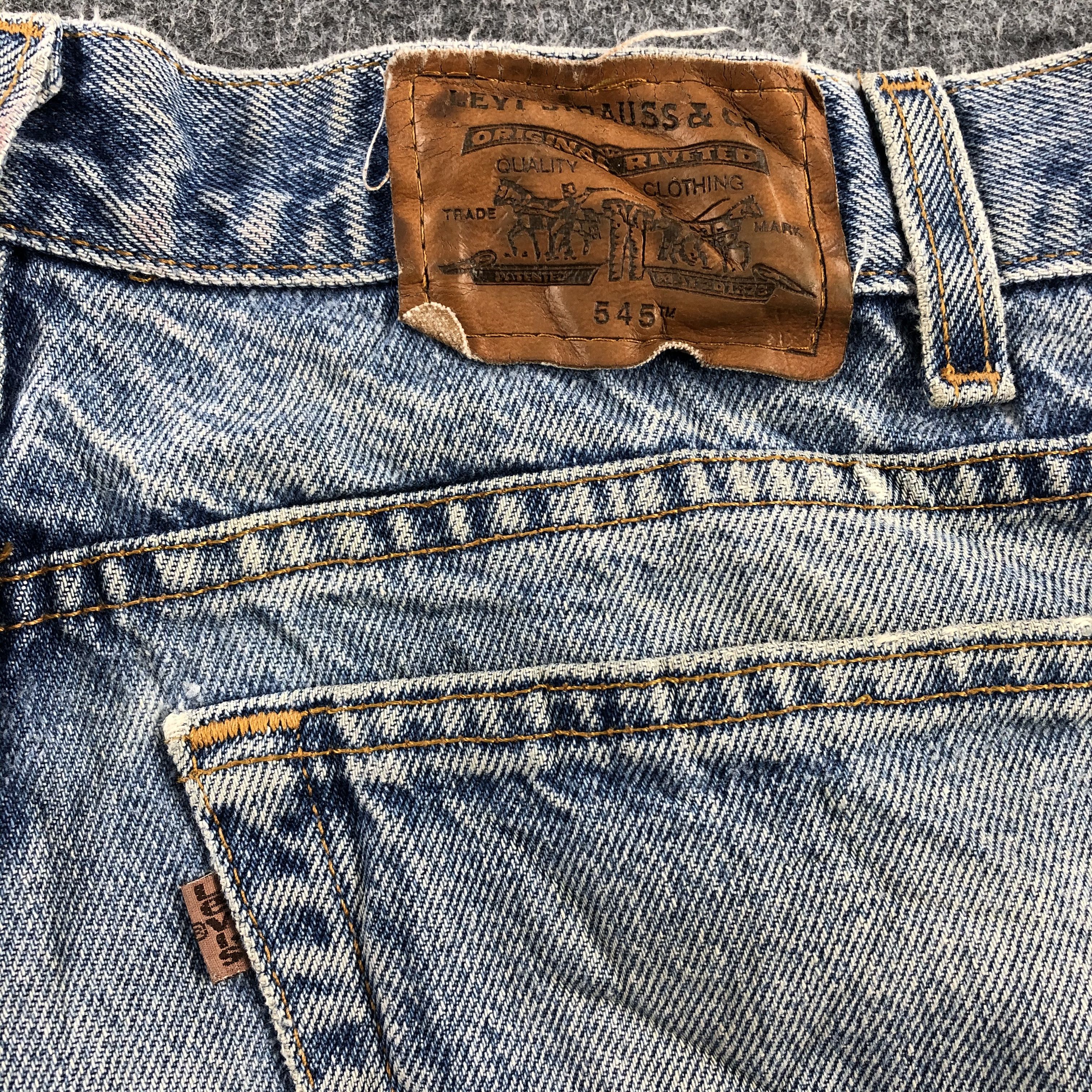 Levi's Vintage 90s Levis Jeans Lot 545 Stone Washed Denim-J964 Size US 33 - 5 Thumbnail