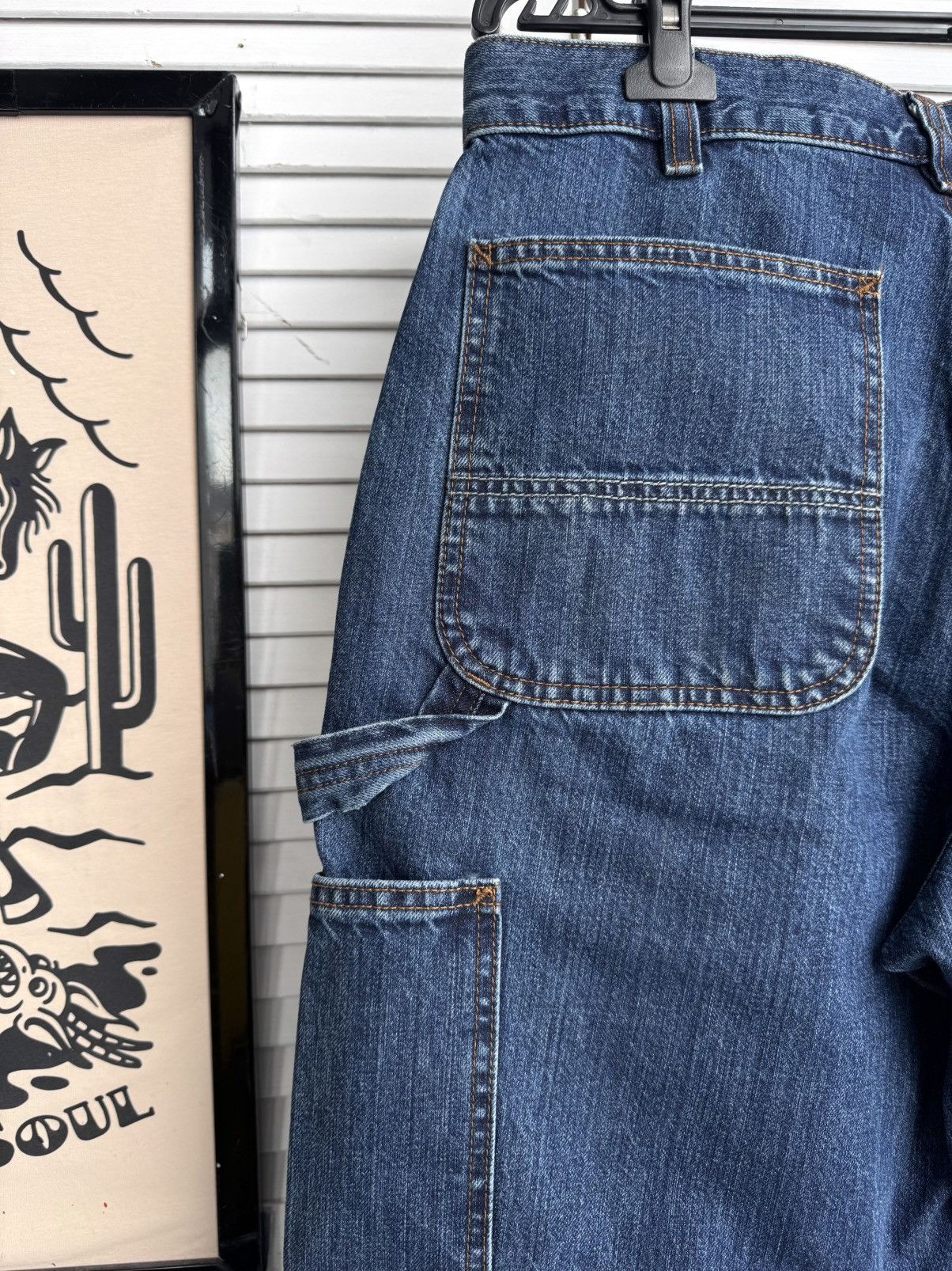 Carhartt Carhartt B04 Double Knee Loose Fit Denim Work Pants Blue Size US 33 - 9 Thumbnail