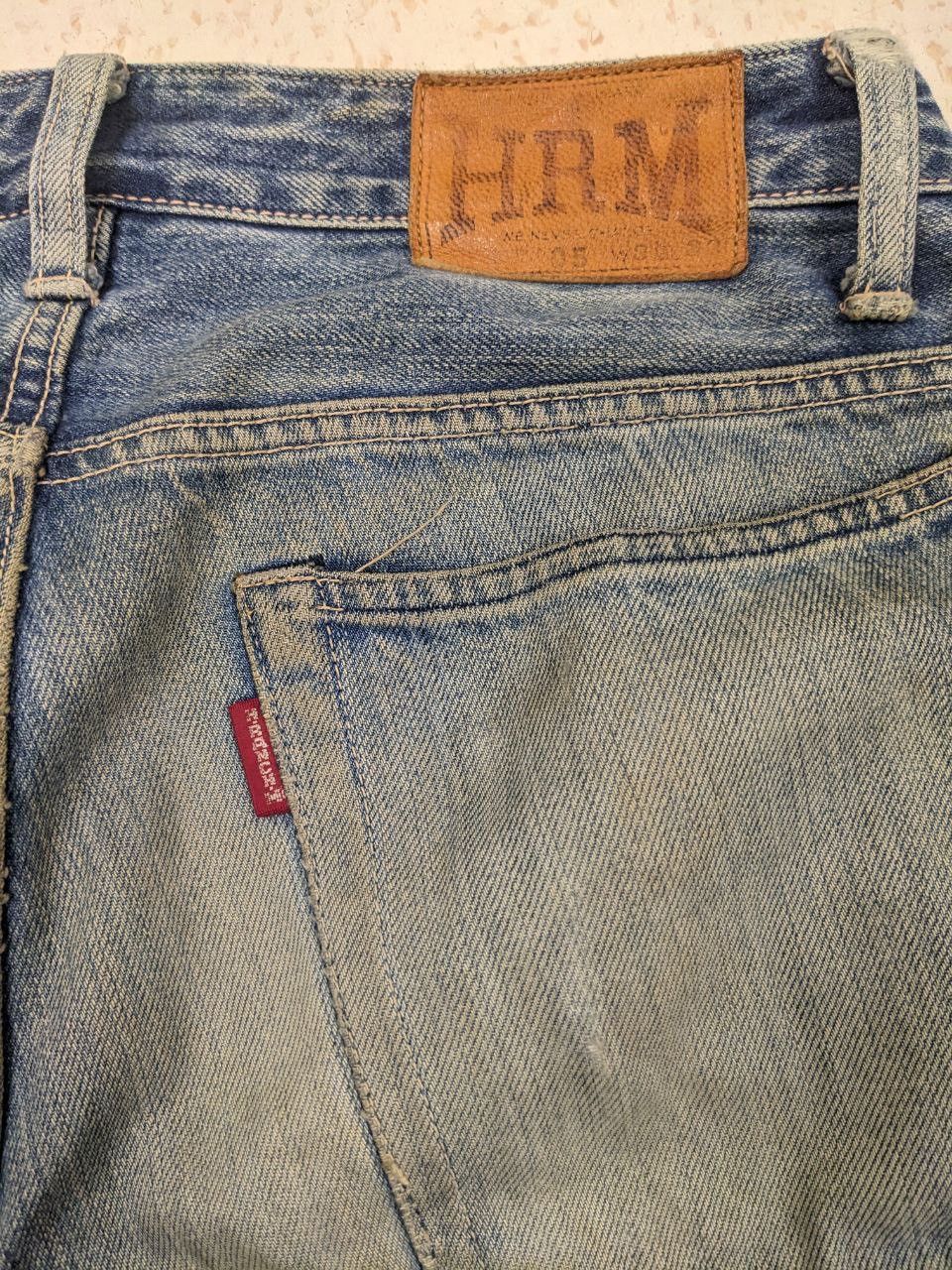HOLLYWOOD RANCH MARKET HOLLYWOOD RANCH MARKET BUTTON FLY MIDBLUE STRAIGHT CUT DENIM Size US 32 / EU 48 - 8 Thumbnail