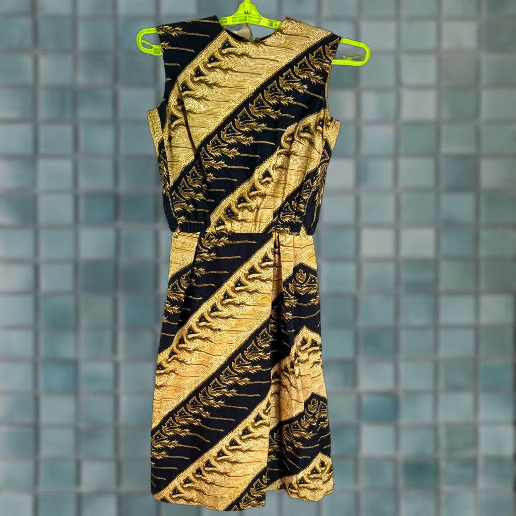 Vintage Vintage Wonems Dress Black And Gold M Size M / US 6-8 / IT 42-44 - 1 Thumbnail