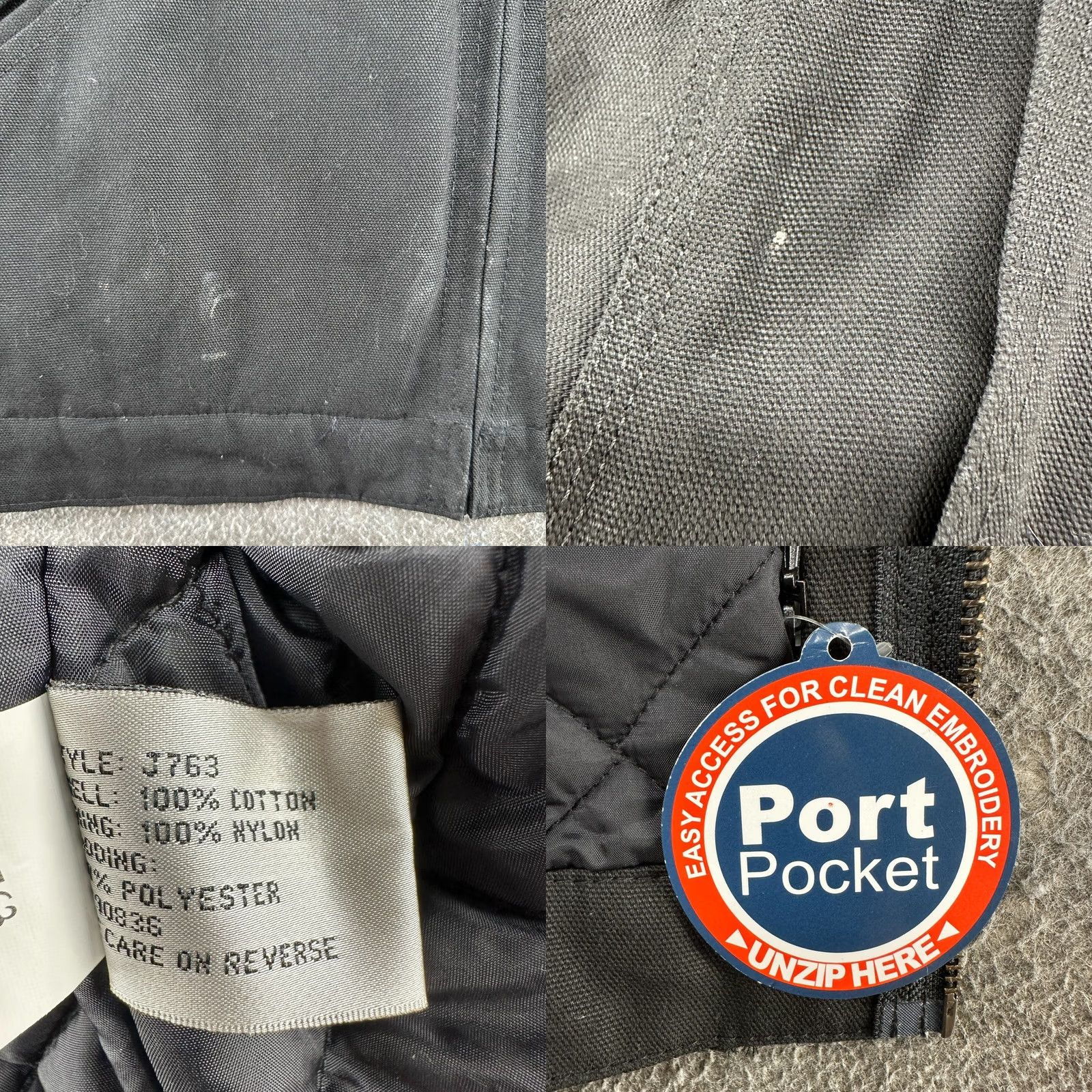 Vintage Corner Stone Bomber Jacket Mens L Black Canvas Quilted Lined Workwear 90s Vintage? Size US L / EU 52-54 / 3 - 8 Thumbnail