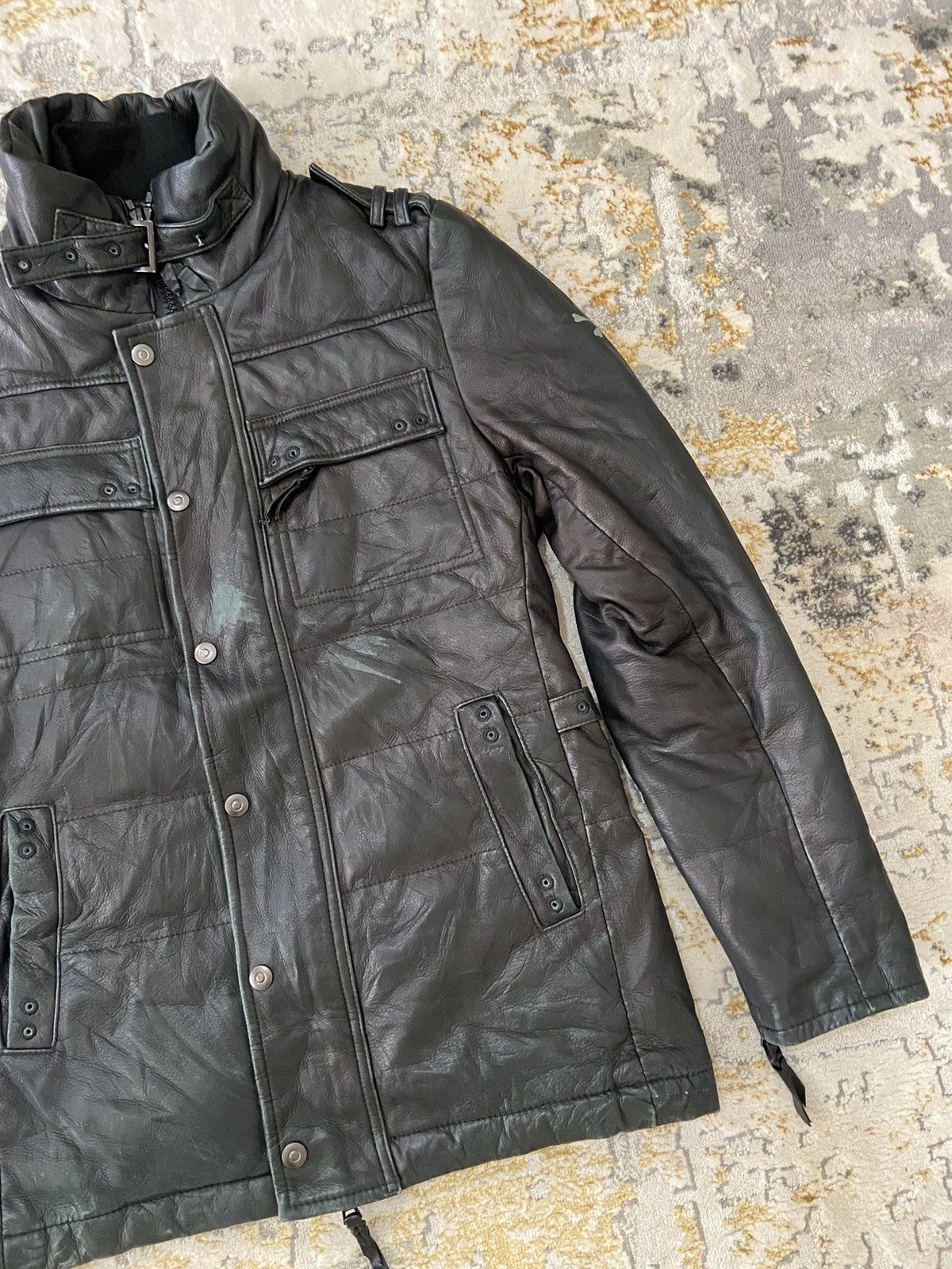 Leather × Mastermind Japan × Roen CRAZY RARE ROEN MASTERMIND BIKER LEATHER JACKET Size US S / EU 44-46 / 1 - 3 Thumbnail