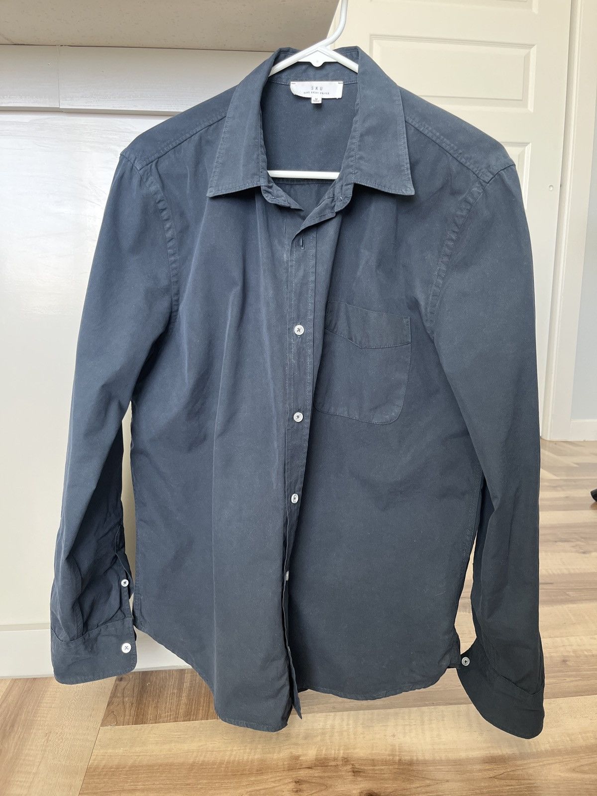 Save Khaki United Dark blue long sleeve button up Size US M / EU 48-50 / 2 - 1 Thumbnail