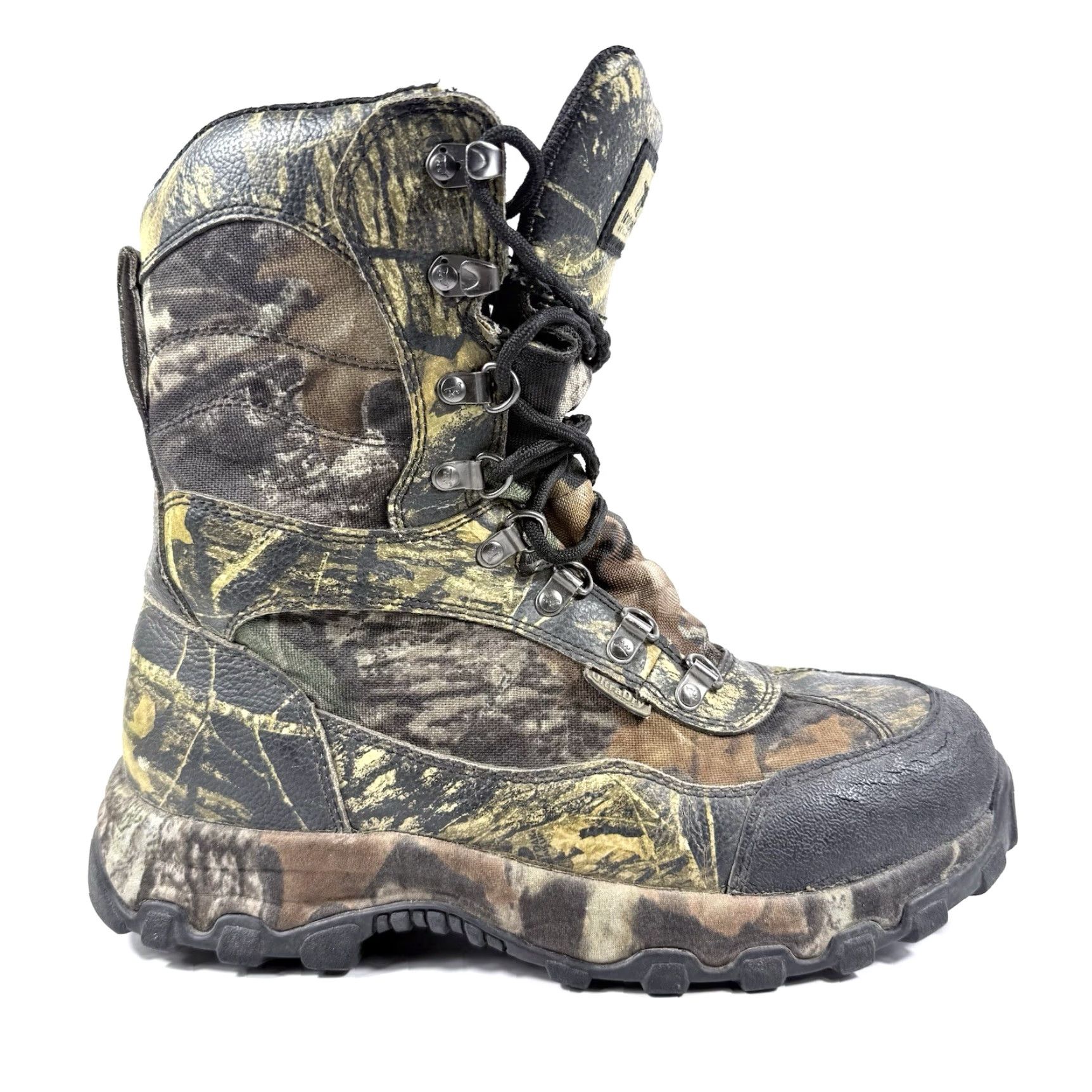 Vintage Irish Setter Boots Men Hunting Waterproof 9D Camouflage Thermolite 600 Gram Green Leather Boots 3237102 Size US 9 / EU 42 - 2 Thumbnail