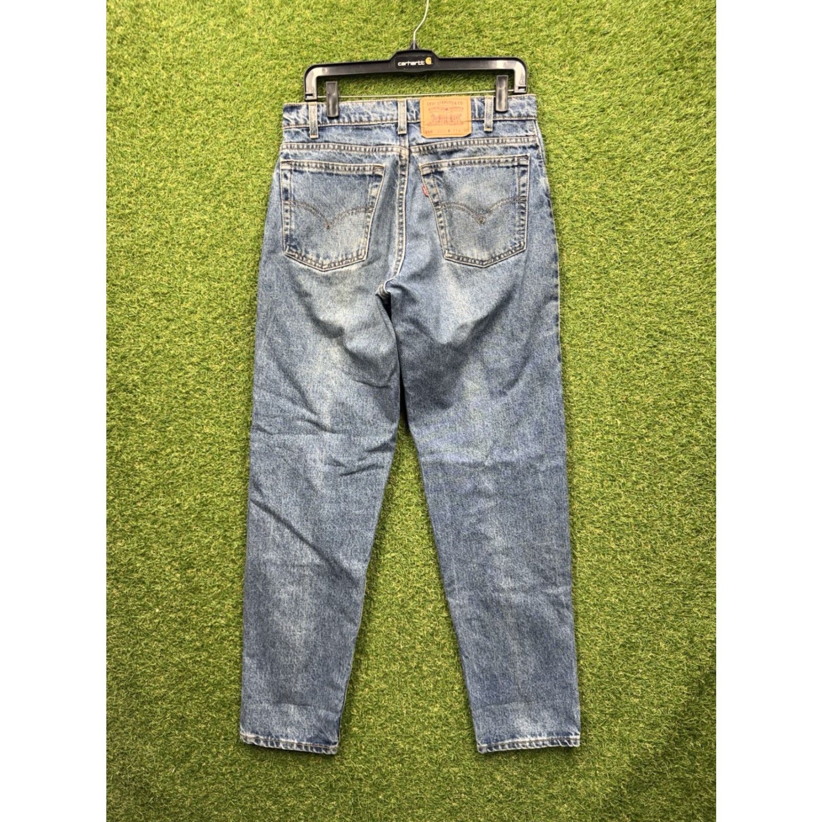 Levi's VINTAGE Levi's 550 Jeans Mens 33x32 Blue Denim Relaxed Tapered USA 90s Jeans Mens 90s Levi's 550 Size US 33 - 2 Thumbnail