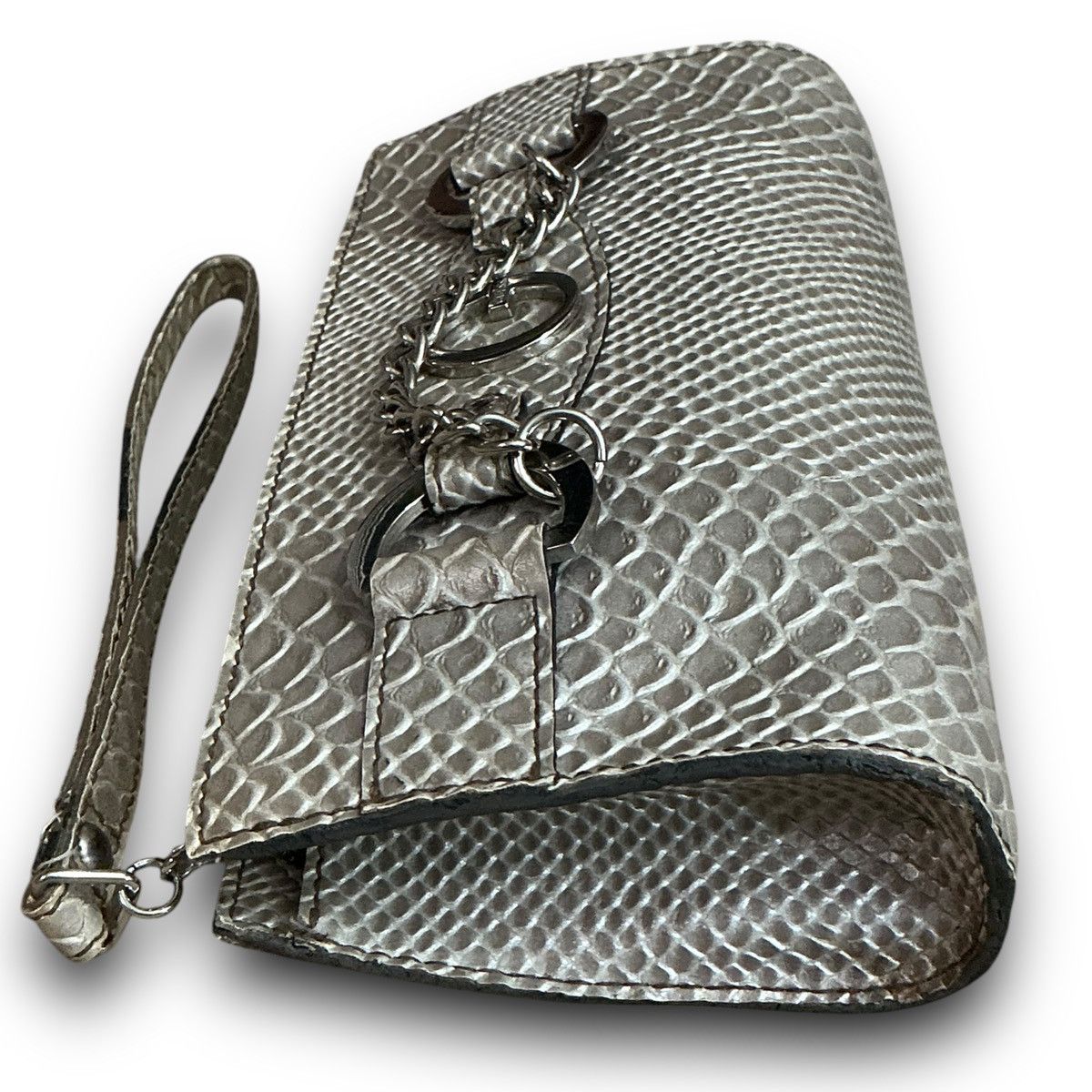 Guess Y2K Vintage Guess Faux Snakeskin Embossed Clutch Wristlet Size ONE SIZE - 3 Thumbnail