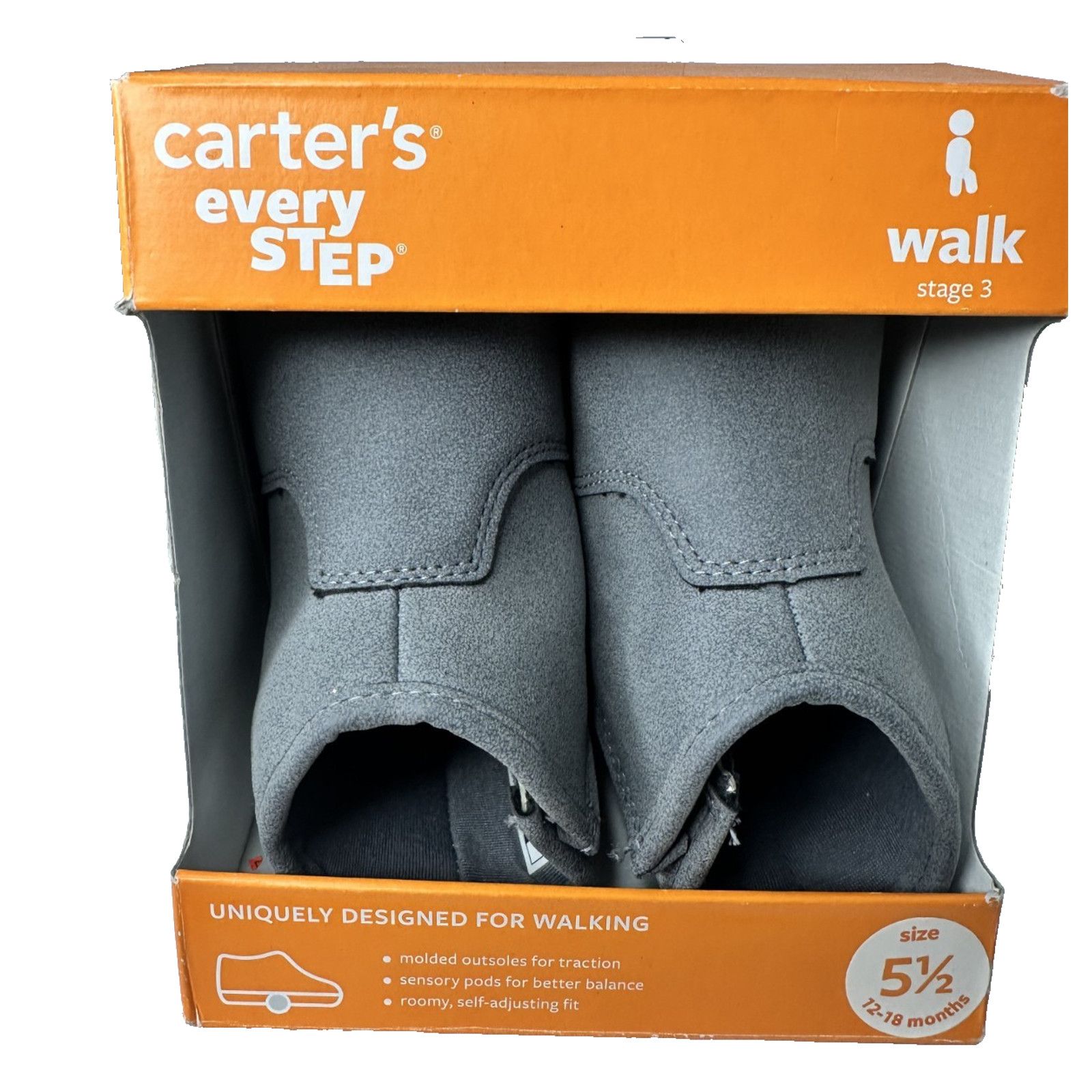 Carter's New Carter's Amylene WG Girls Glitter Crawl Stand Boots Gray Size US 5.5 / IT 35.5 - 1 Thumbnail