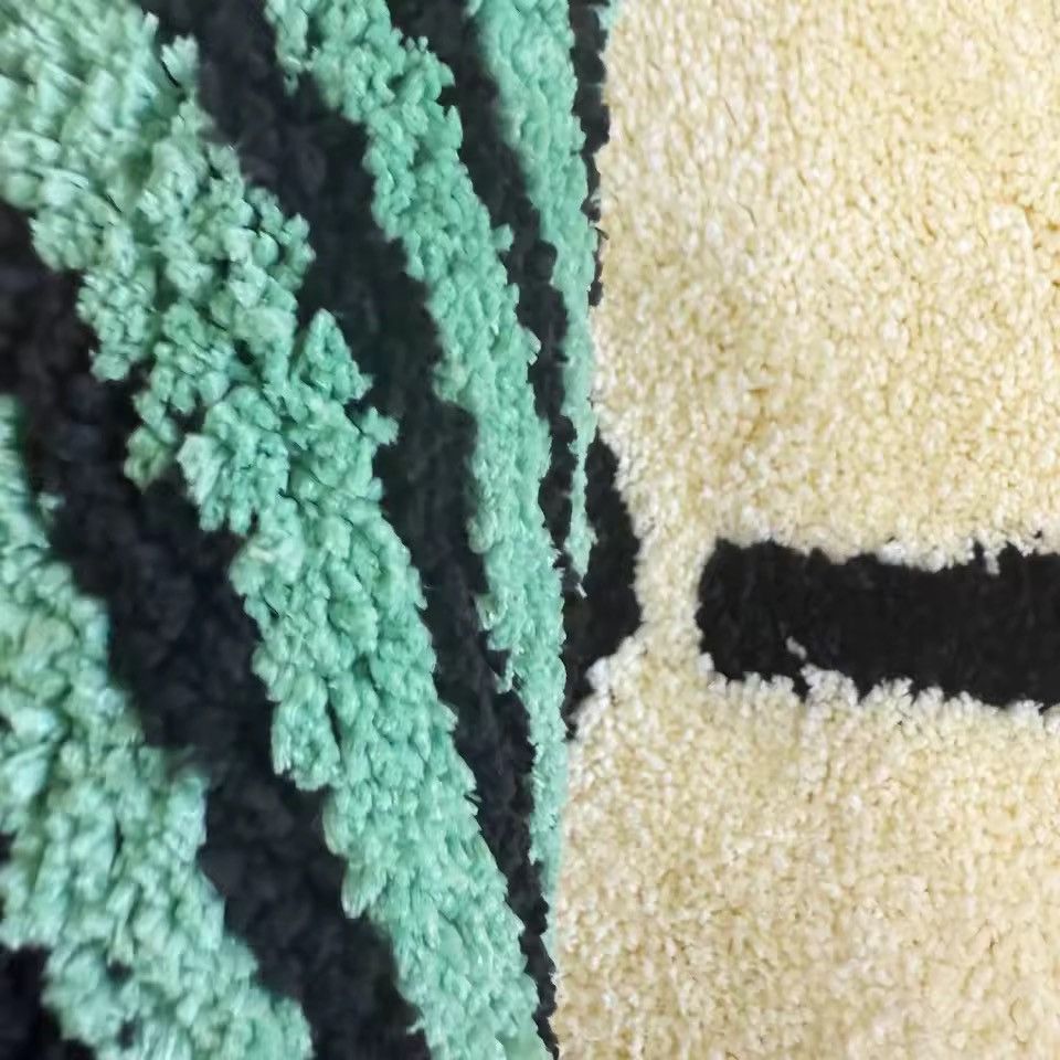 Japanese Brand 80 X 40 cm Cartoon Dollar Green Tufted Rug Size ONE SIZE - 8 Thumbnail