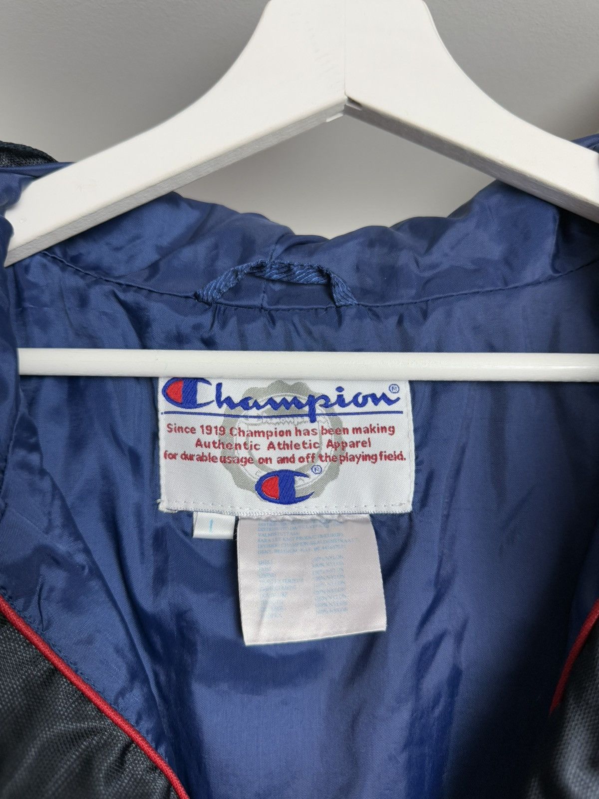 Champion × NBA × Vintage Vintage 90s NBA Huston Rockets champion 1/4 zip jacket L usa Size US L / EU 52-54 / 3 - 4 Thumbnail