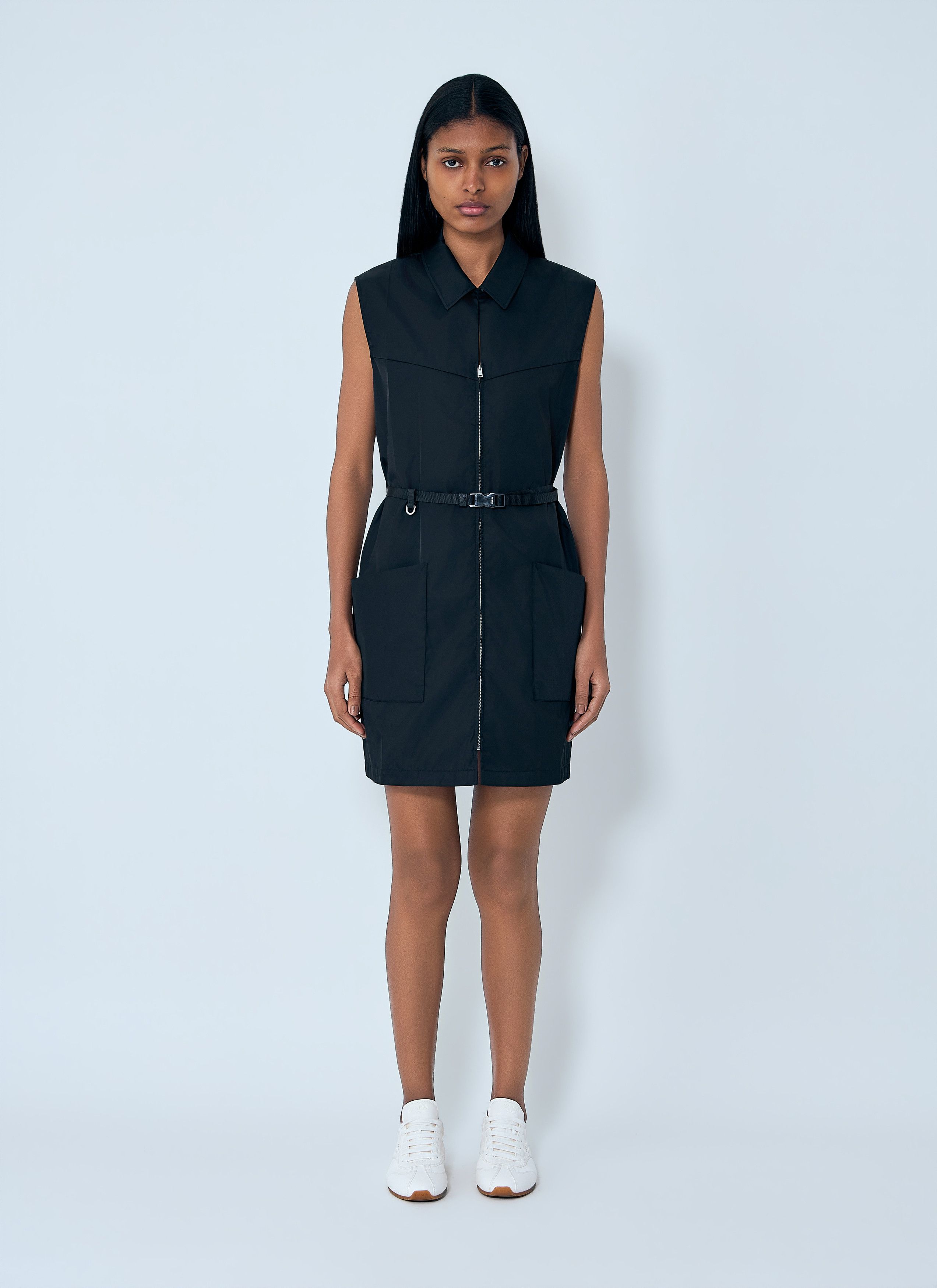 Prada Re-Nylon Belted Mini Dress Size M / US 6-8 / IT 42-44 - 1 Thumbnail