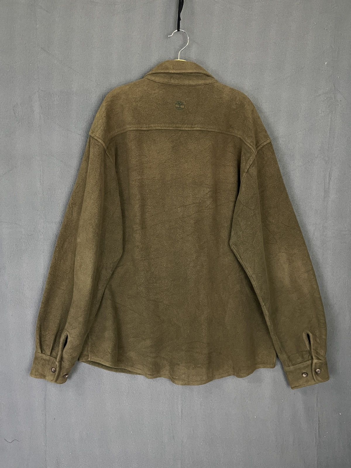 Timberland × Vintage Vintage 90s Fall 1998 Timberland Button Down Baggy Overshirt Size US M / EU 48-50 / 2 - 2 Thumbnail