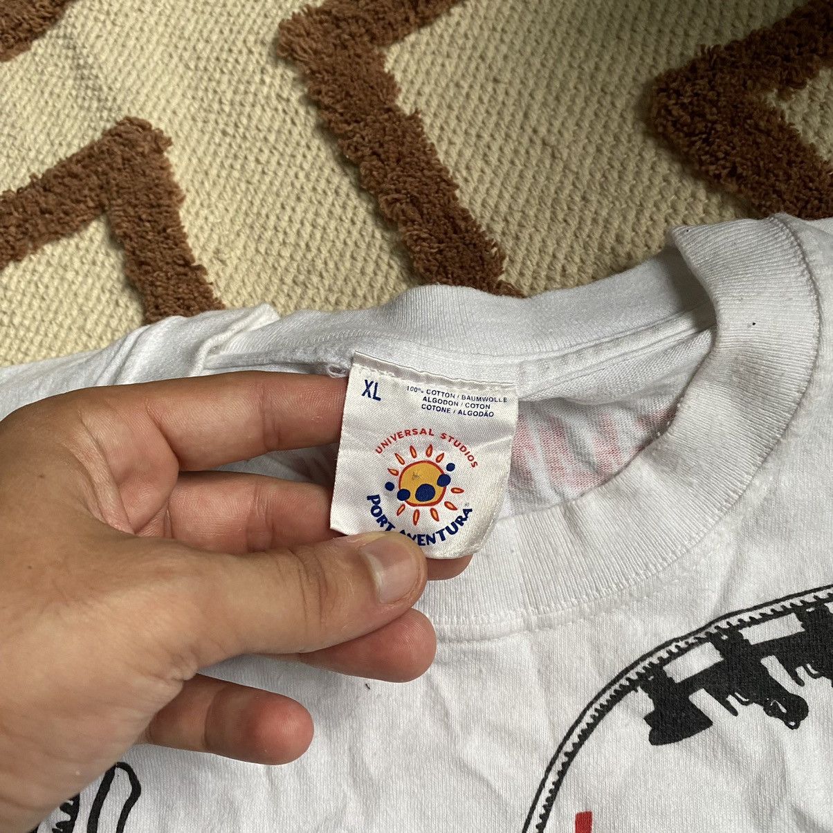 Universal Studios × Vintage VINTAGE UNIVERSAL STUDIOS PORT AVENTURA DRAGON KHADI T SHIRT Size US XL / EU 56 / 4 - 6 Thumbnail