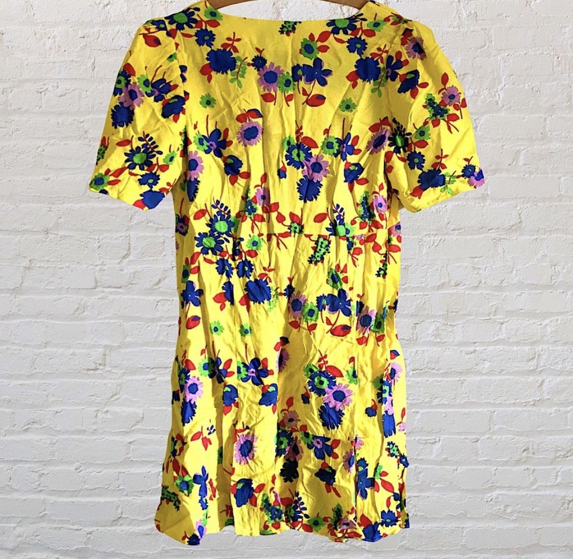 Asos ASOS FLORAL PRINT RUCHED FRONT ZIP UP MINI DRESS Size M / US 6-8 / IT 42-44 - 6 Thumbnail