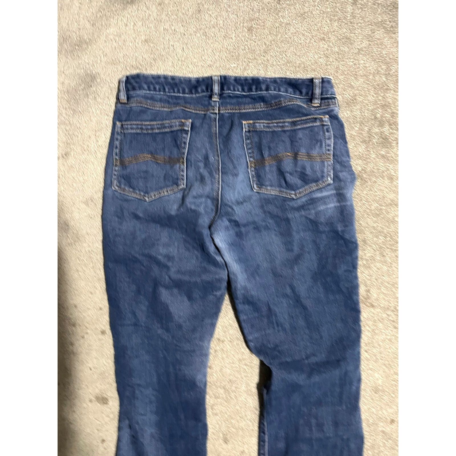 Michael Kors Michael Kors Women's Jeans Bootcut Dark Blue Denim 32 Regular 5-Pocket Design Stretch Pocket Machine Washable Size 24" / US 00 / IT 34 - 4 Thumbnail