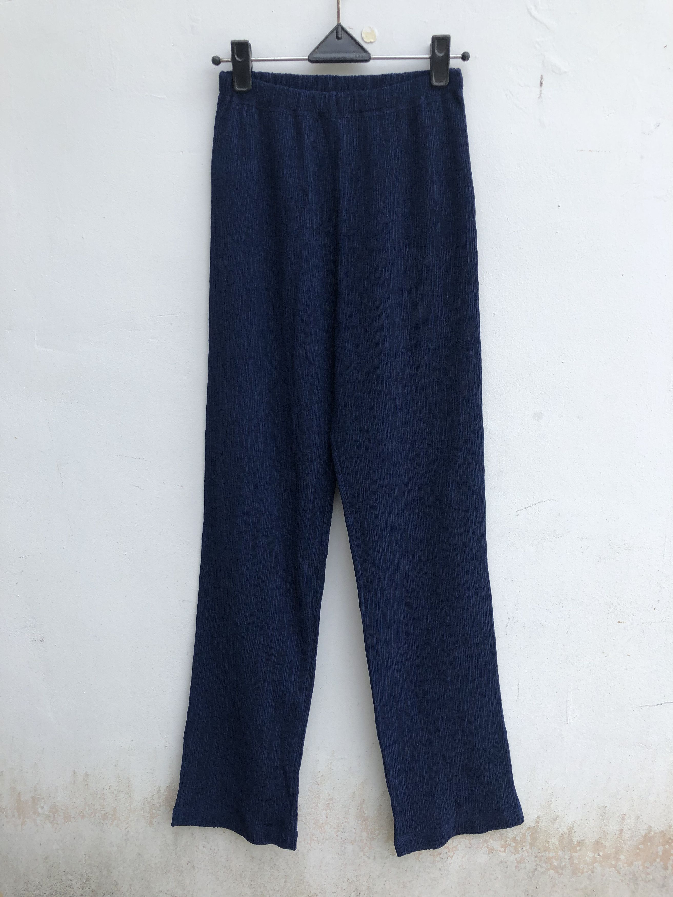 image of Plantation Pleats Pants By Issey Miyake in Navy, Women's (Size 30)