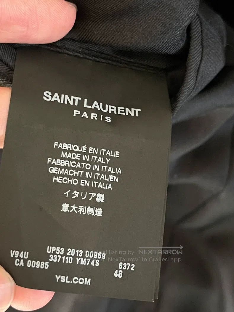 Saint Laurent Paris Saint Laurent Paris Vintage Notched Lapel One Button Suit Size US M / EU 48-50 / 2 - 4 Thumbnail