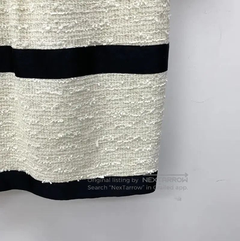 Chanel Chanel Beige Dress with Black Trim and Ruffles . Size XS / US 0-2 / IT 36-38 - 5 Thumbnail