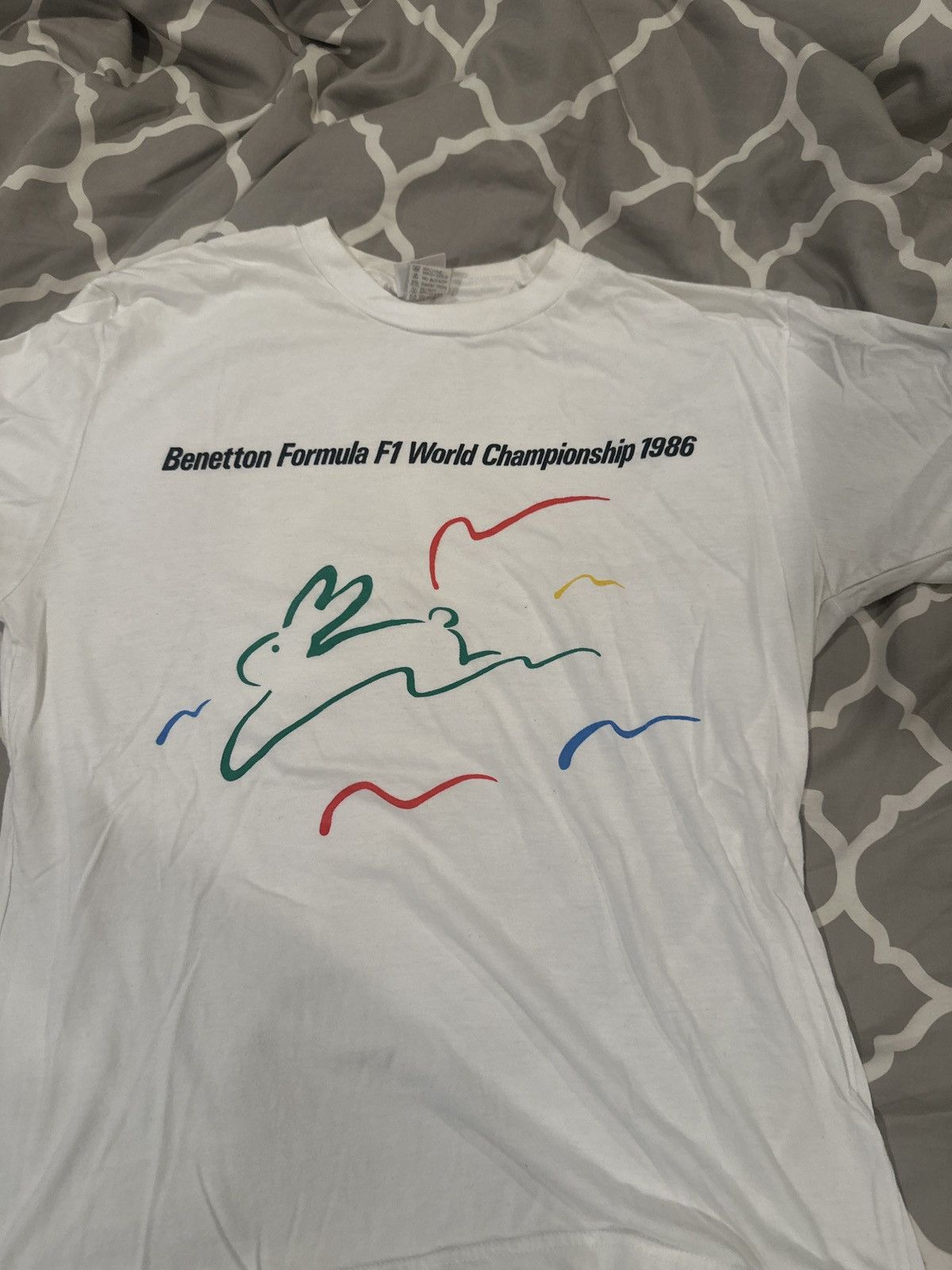 Benetton Vintage 1986 Benetton F1 WC Tee Size US M / EU 48-50 / 2 - 1 Thumbnail