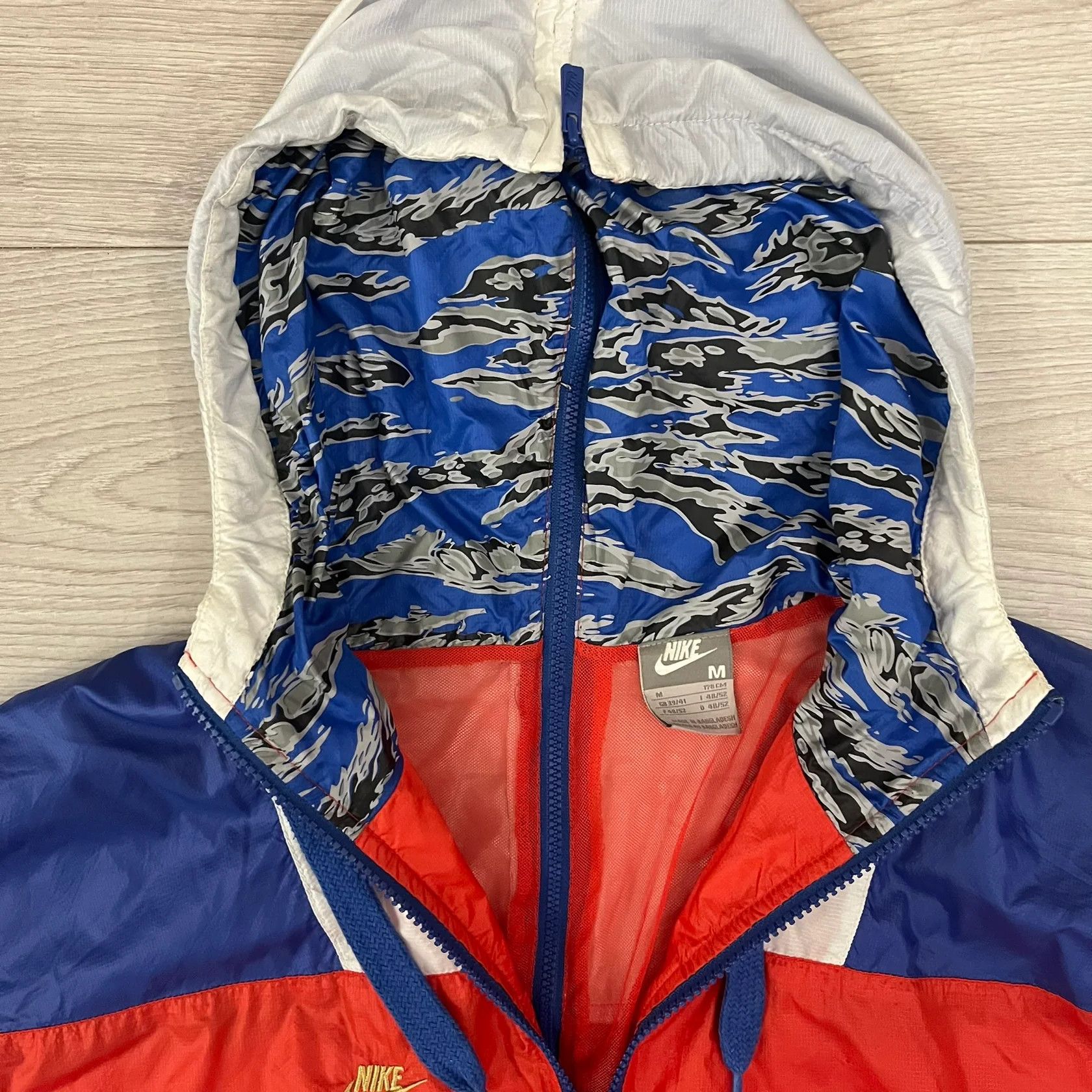 Nike Nike Red/Blue/White Split Windbreaker Size US M / EU 48-50 / 2 - 3 Thumbnail