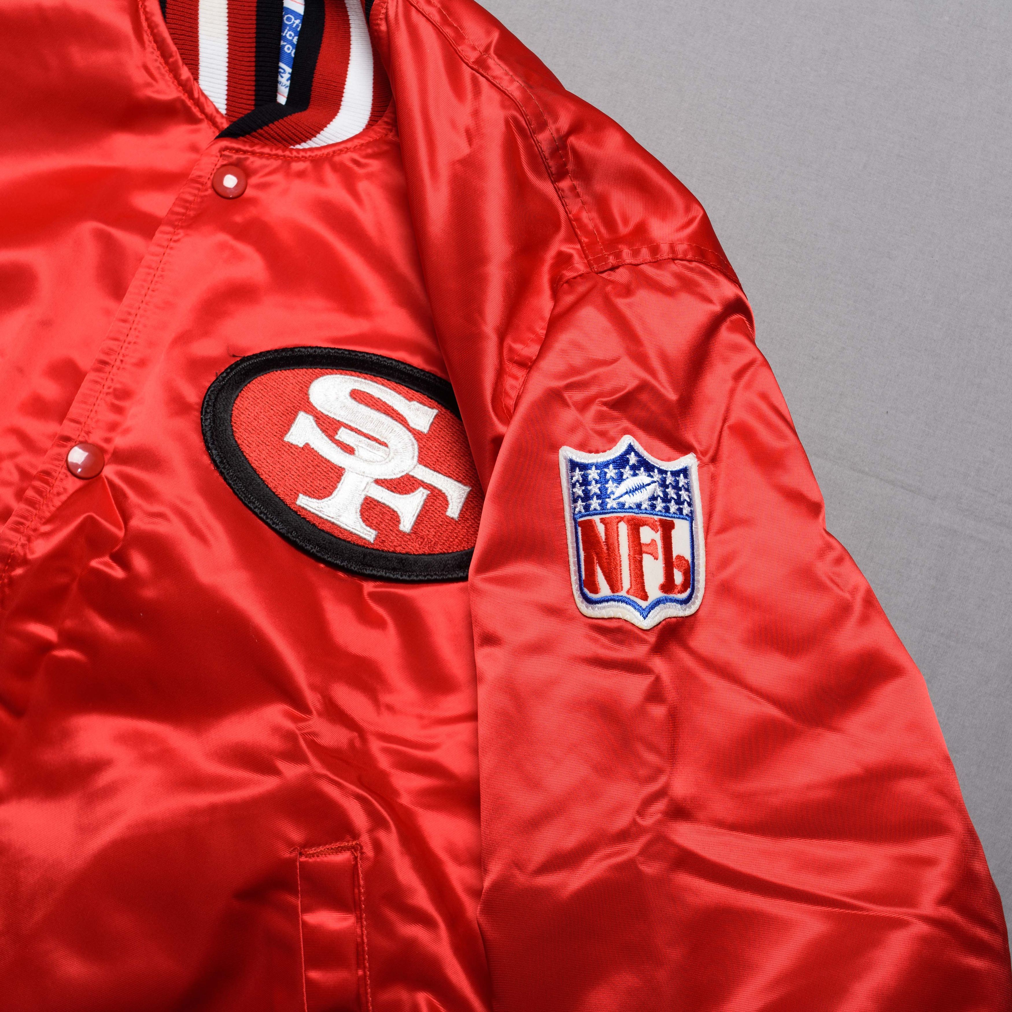 NFL × Starter Vintage San Francisco 49ers Starter Bomber Jacket Size US L / EU 52-54 / 3 - 4 Thumbnail