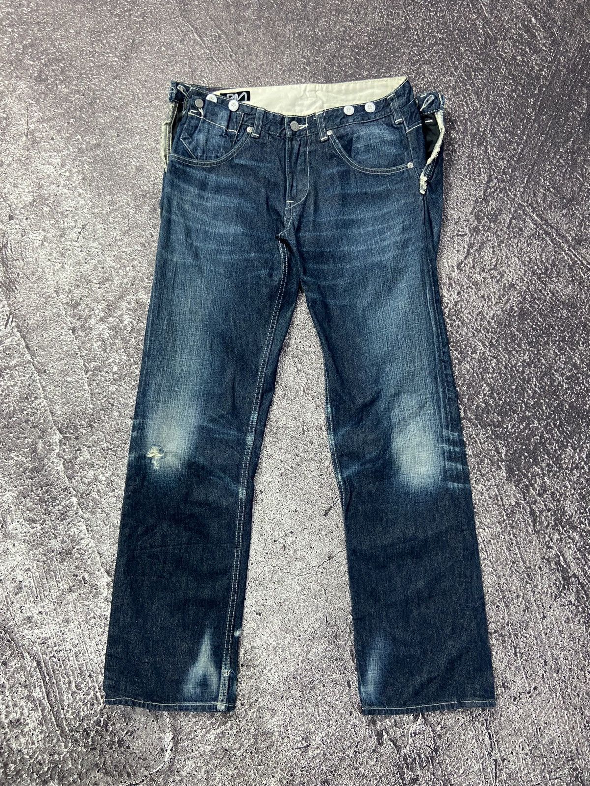 Japanese Brand Rna denim double waist denim Size US 30 / EU 46 - 1 Thumbnail