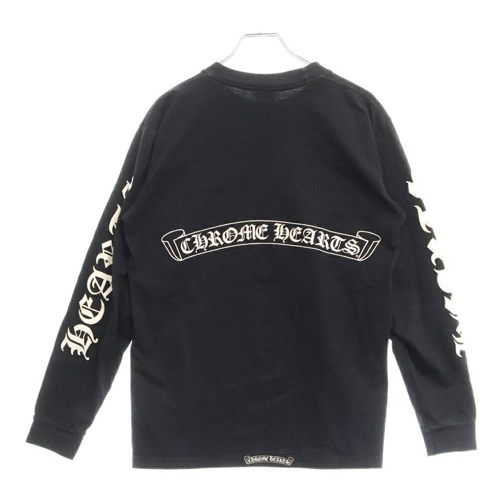 トップス Chrome Hearts Scroll Label Print T-Shirt Chrome Hearts Scroll Logo T-Shirt Black Men's - US
