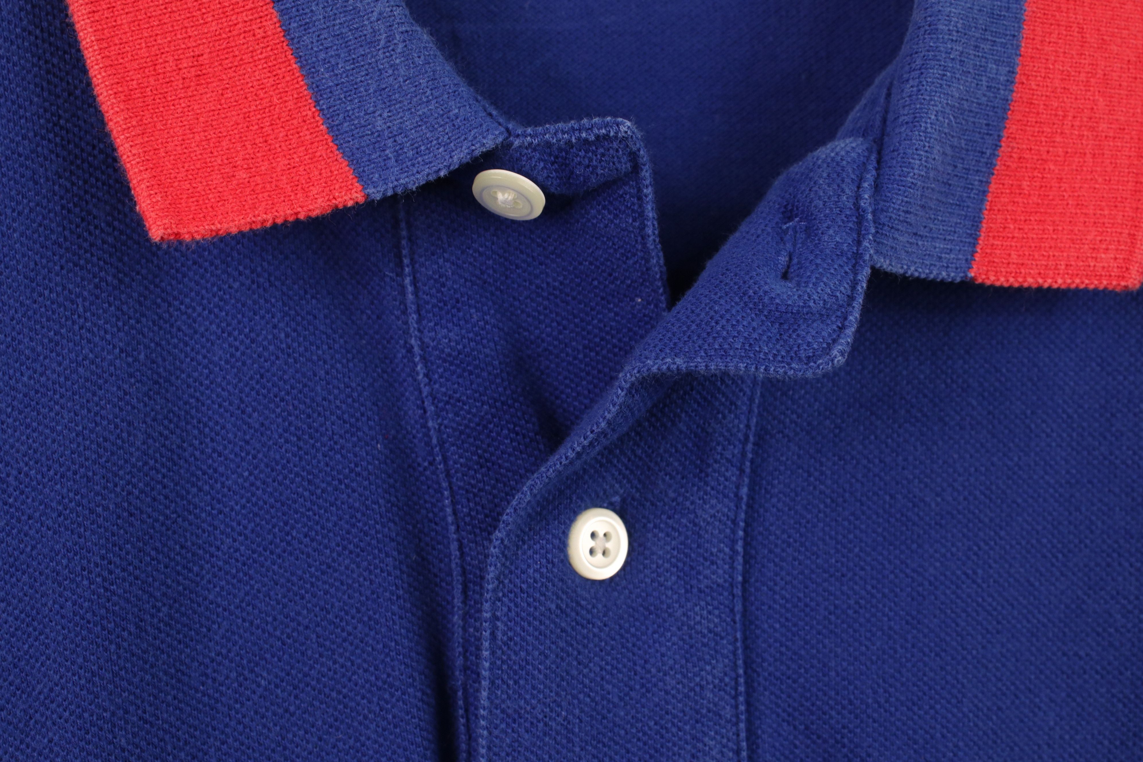 Nautica Vintage 90s Nautica Spell Out Collared Golf Polo Shirt Blue Size US M / EU 48-50 / 2 - 8 Thumbnail