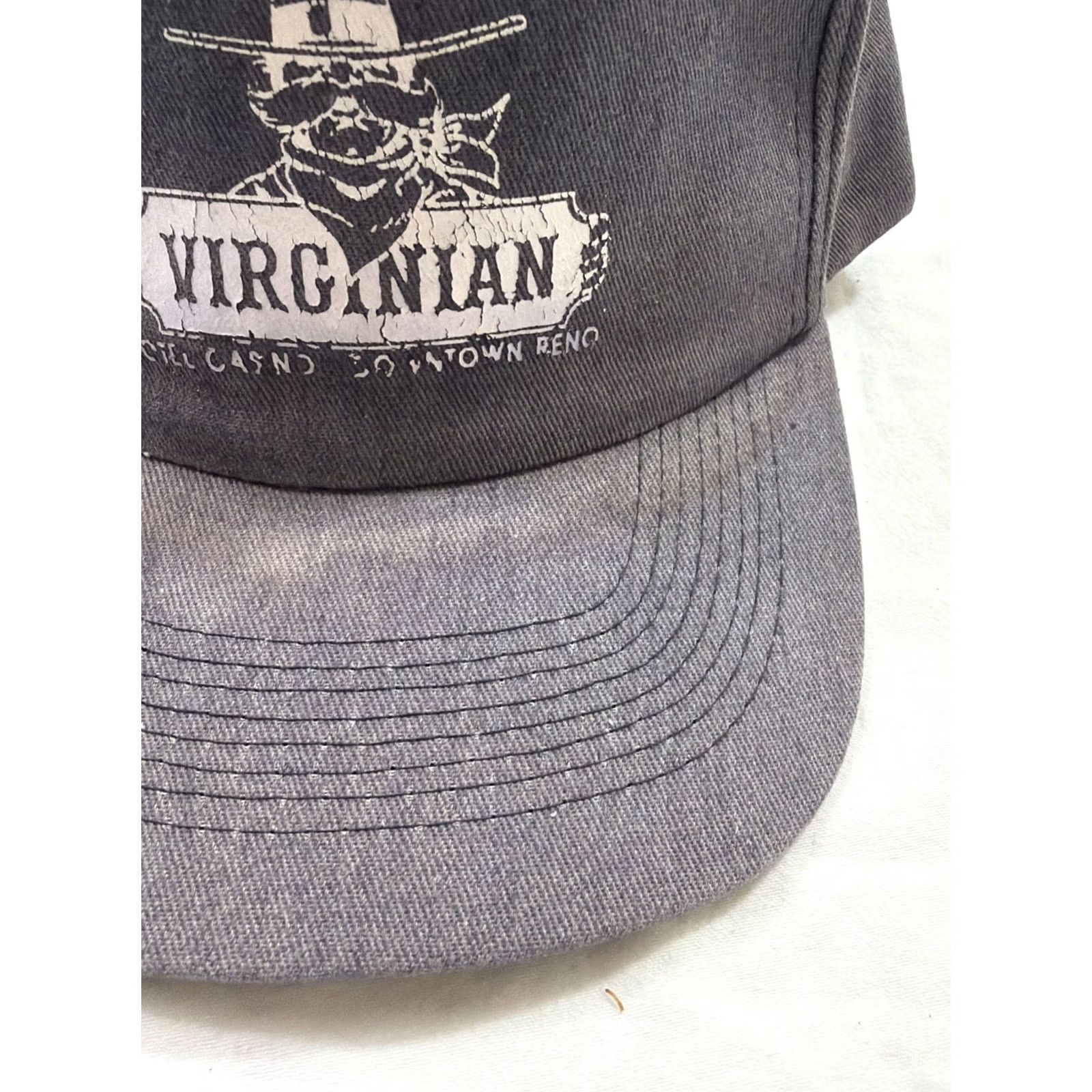 Vintage VINTAGE Kc Virginian Hotel Casino Downtown Reno SnapBack Hat Blue Men One Size Adjustable Size ONE SIZE - 5 Thumbnail