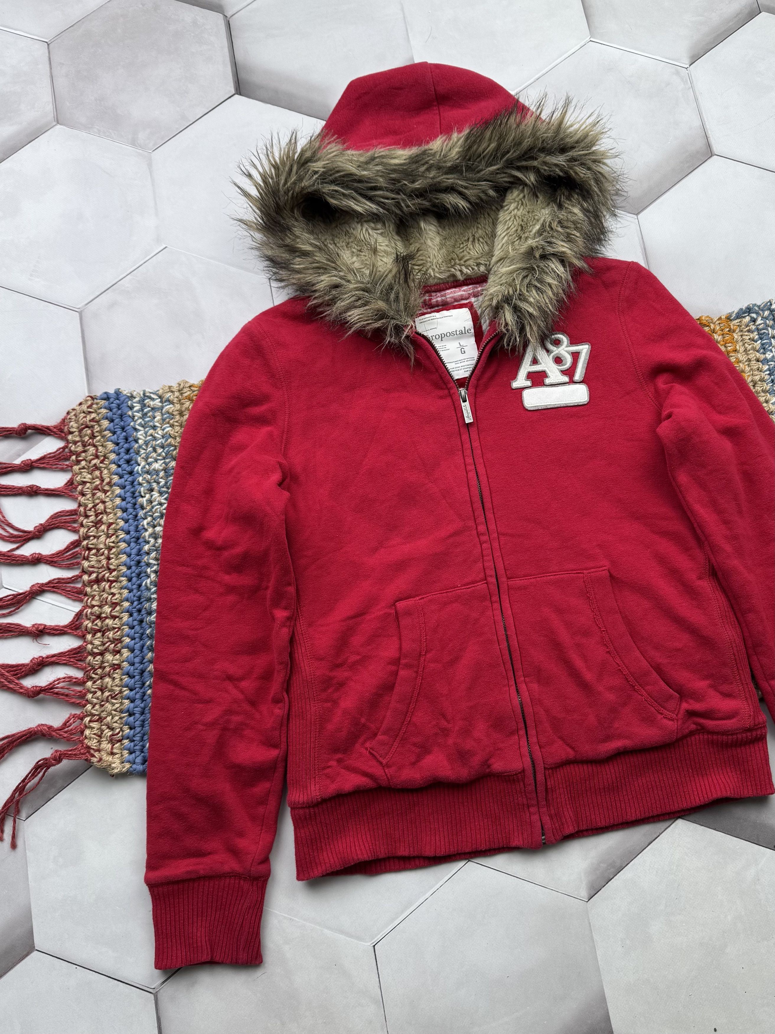 Japanese Brand Vintage Hoodie With Faux Fur Hood (E4) Size L / US 10 / IT 46 - 2 Thumbnail