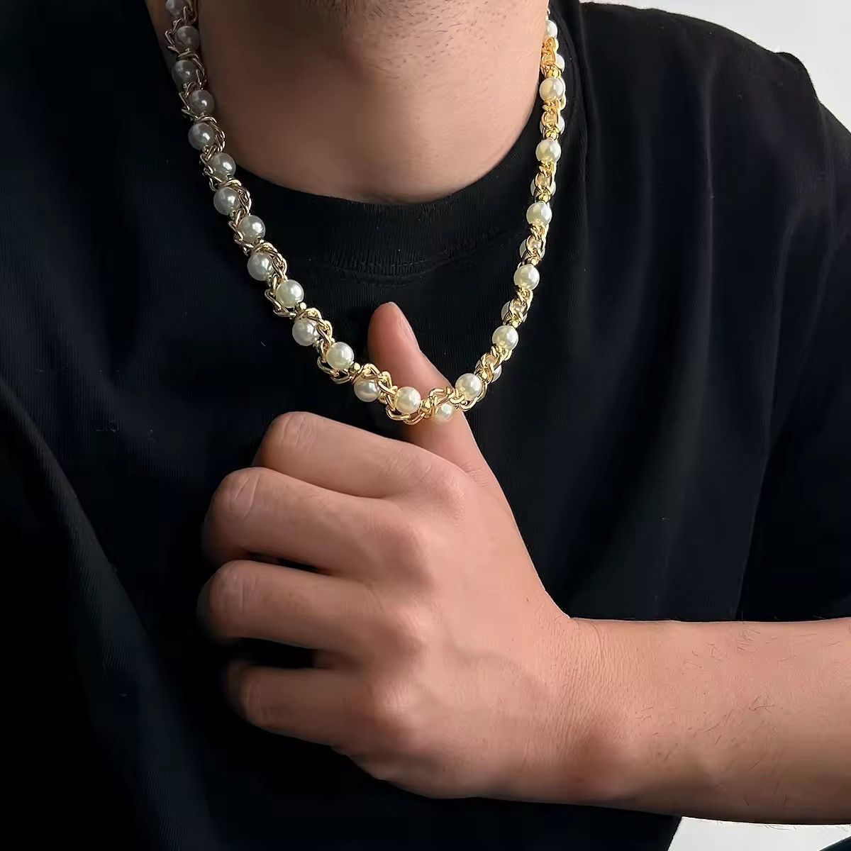Jewelry Imitation Pearl Choker Necklace Size ONE SIZE - 2 Thumbnail