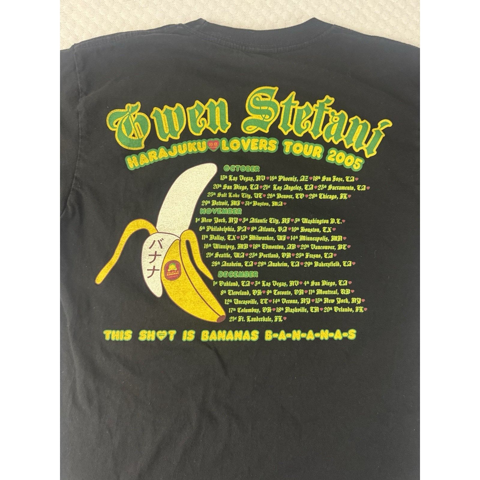 Other 2005 Gwen Stefani Harajuku Lovers Tour Banana Graphic Tee M Size US M / EU 48-50 / 2 - 7 Thumbnail