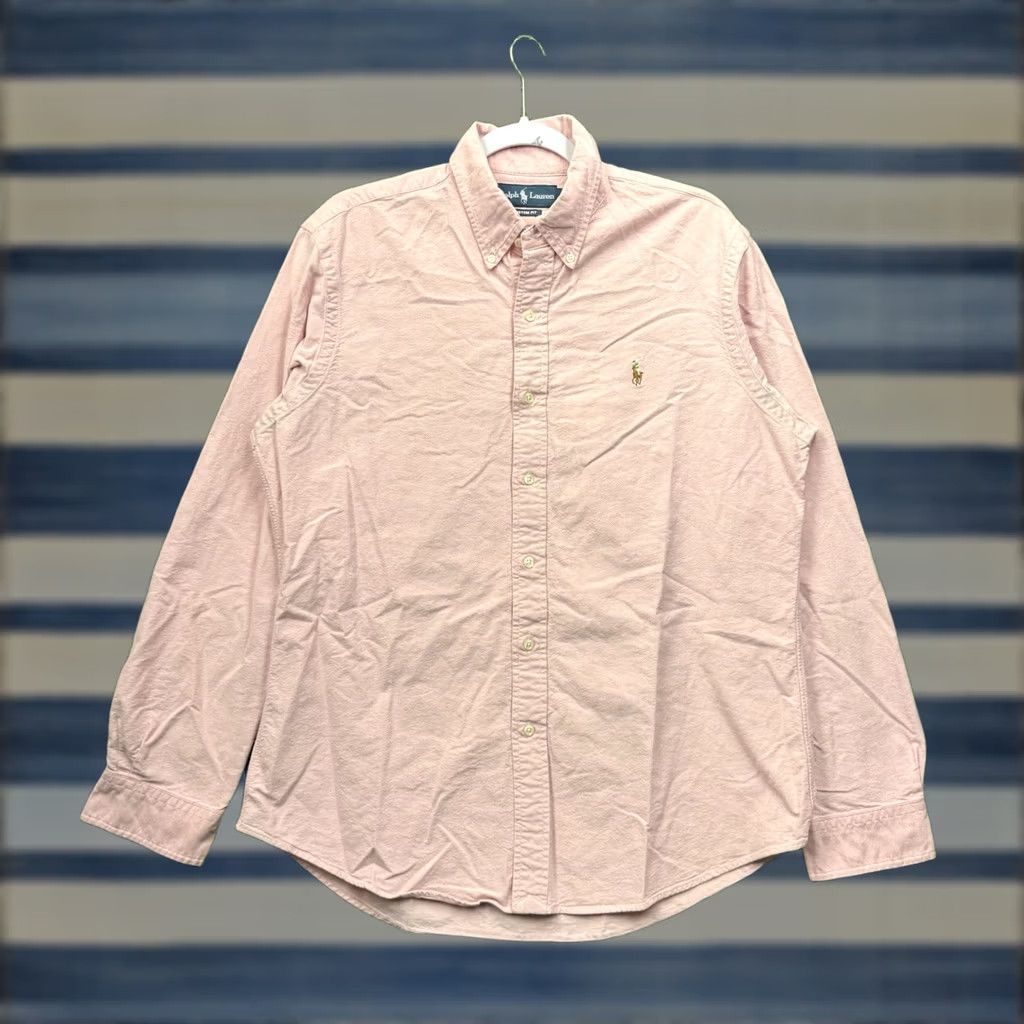 Polo Ralph Lauren Polo Ralph Lauren Shirt Mens Large Pink Chambray Classic Flesh Pony Button Up Size US L / EU 52-54 / 3 - 1 Thumbnail