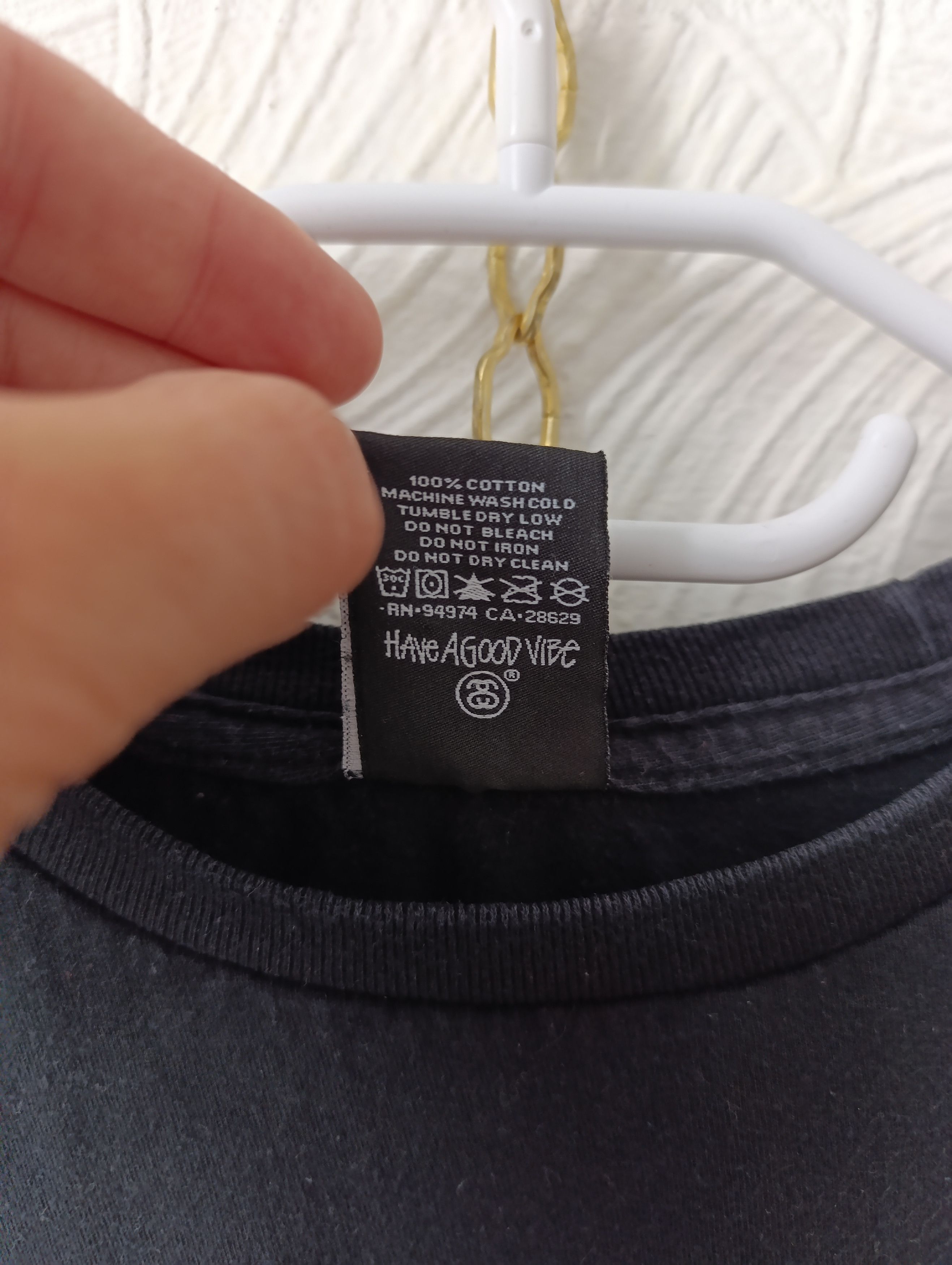 Stussy STUSSY BASIC TEE BLACK BIG LOGO Size US M / EU 48-50 / 2 - 10 Thumbnail