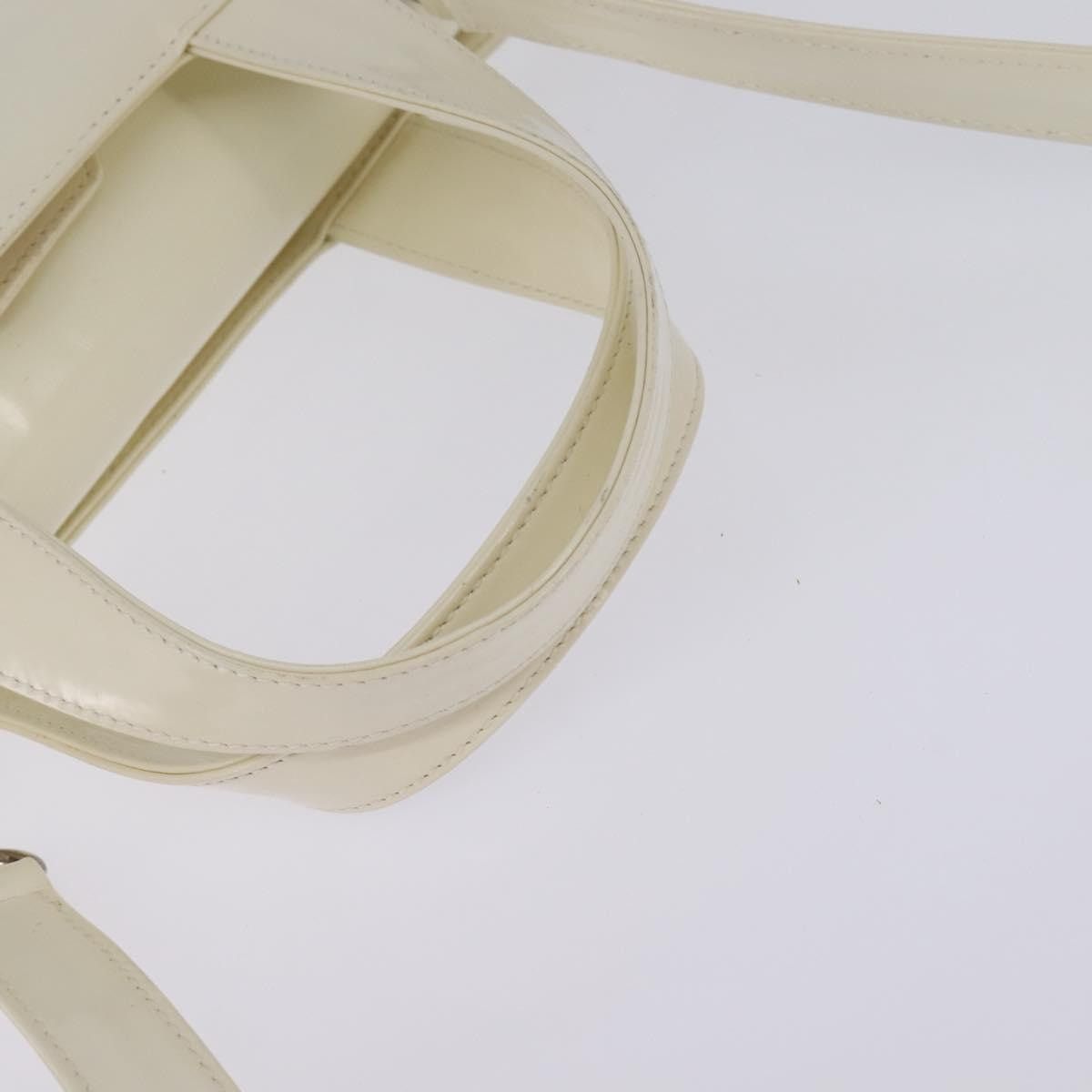 Gucci GUCCI Handbag Enamel White Silver 001 1013 001 1013 Size ONE SIZE - 7 Thumbnail