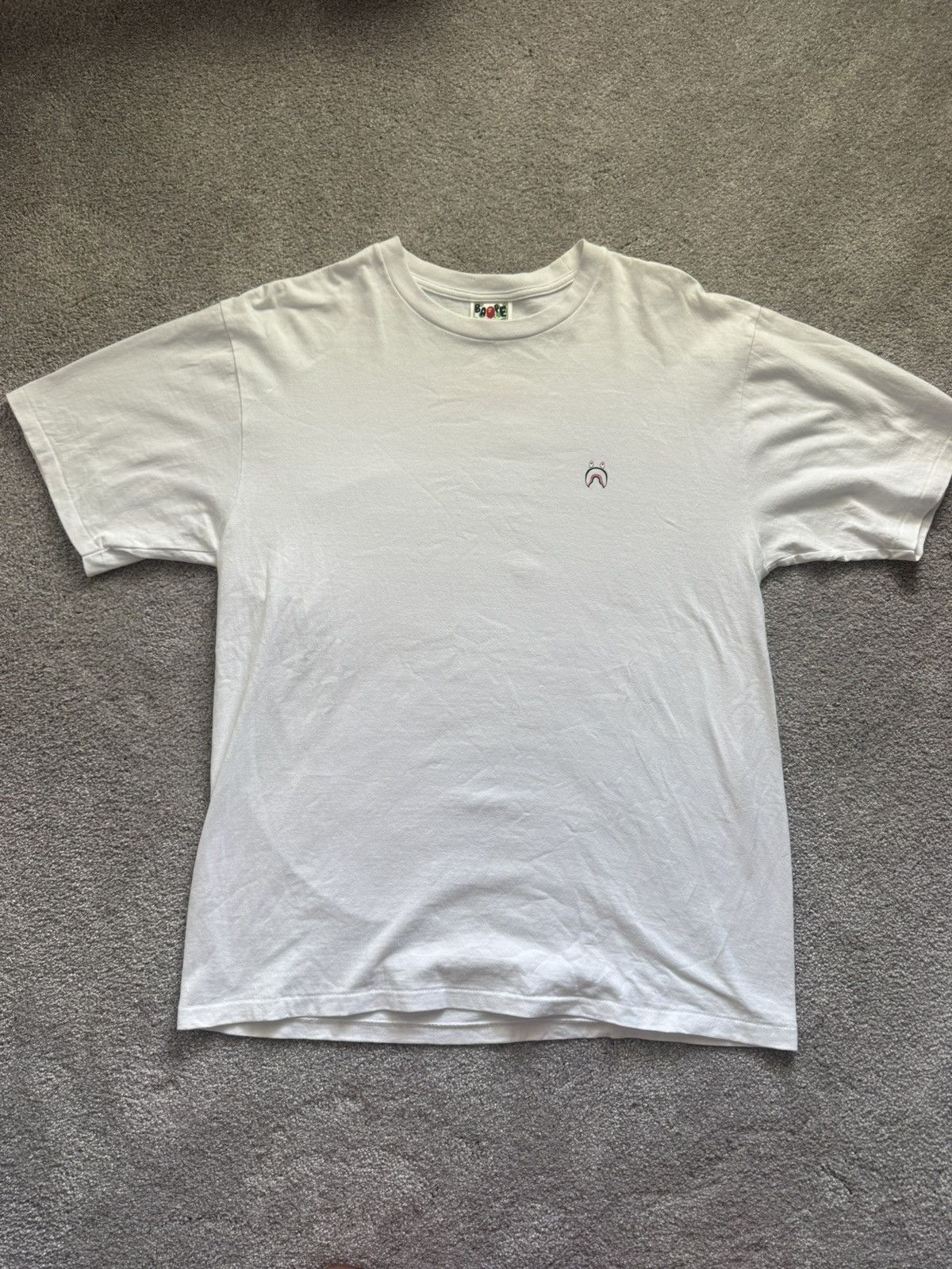 Bape Bape White Logo Tee Size US XL / EU 56 / 4 - 1 Thumbnail