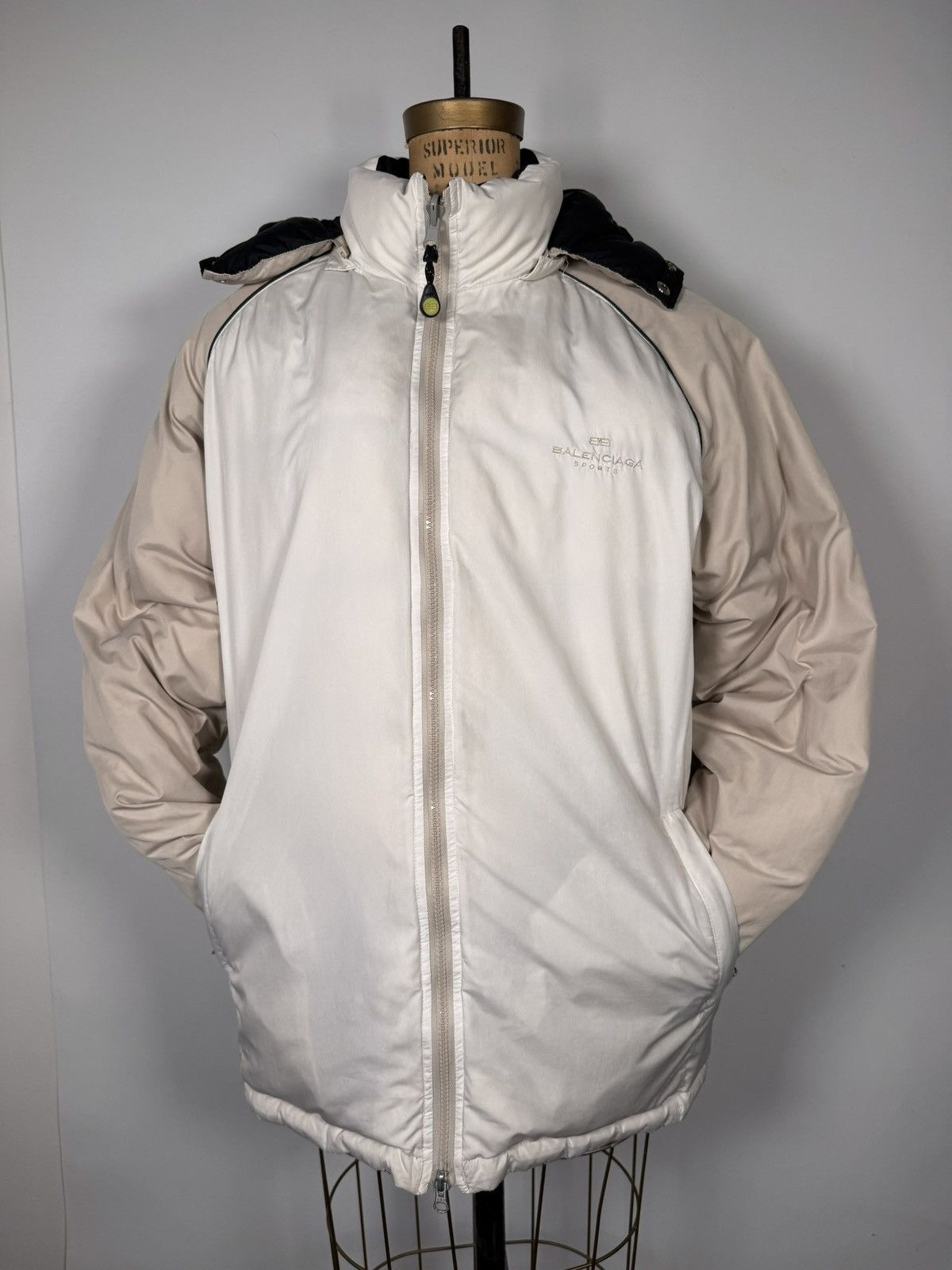 Balenciaga Vintage Y2K Balenciaga Sports Reversible Long Puffer Jacket Size US L / EU 52-54 / 3 - 3 Thumbnail