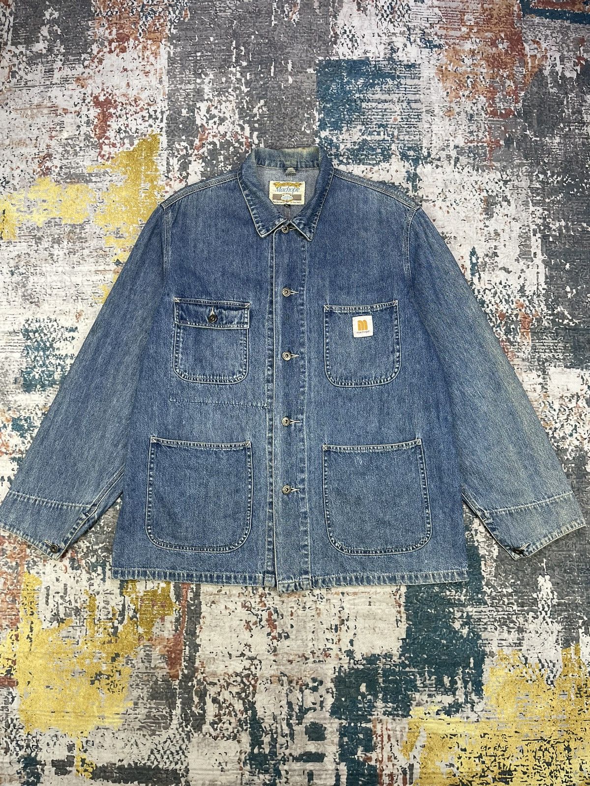 Japanese Brand Machope Worker Denim Chore Carhartt Like Jackets Size US L / EU 52-54 / 3 - 1 Thumbnail