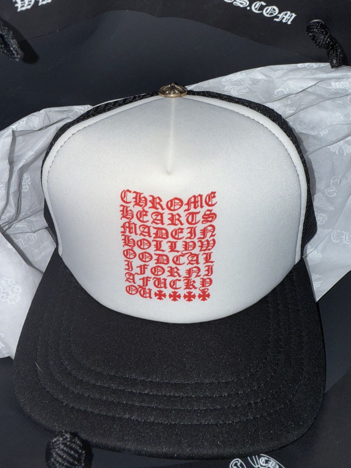 Chrome Hearts Chrome Hearts script trucker hat Size ONE SIZE - 5 Thumbnail