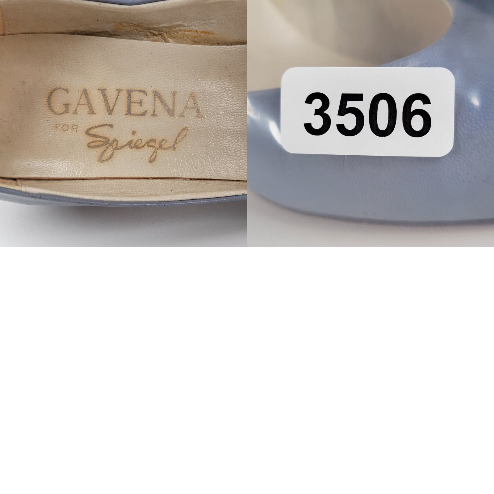 Vintage VINTAGE Gaven Spiegel Blue Leather Stiletto Dress Shoes Women's Size 6.5 M Pump Leather Blue 60s Womens Shoes Size M / US 6-8 / IT 42-44 - 10 Thumbnail