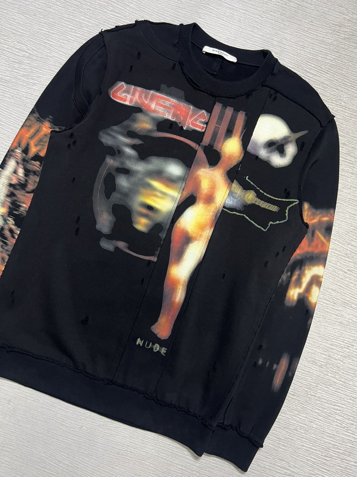 Givenchy Givenchy - Riccardo Tisci - Heavy Metal Logo Sweatshirt Size US S / EU 44-46 / 1 - 5 Thumbnail