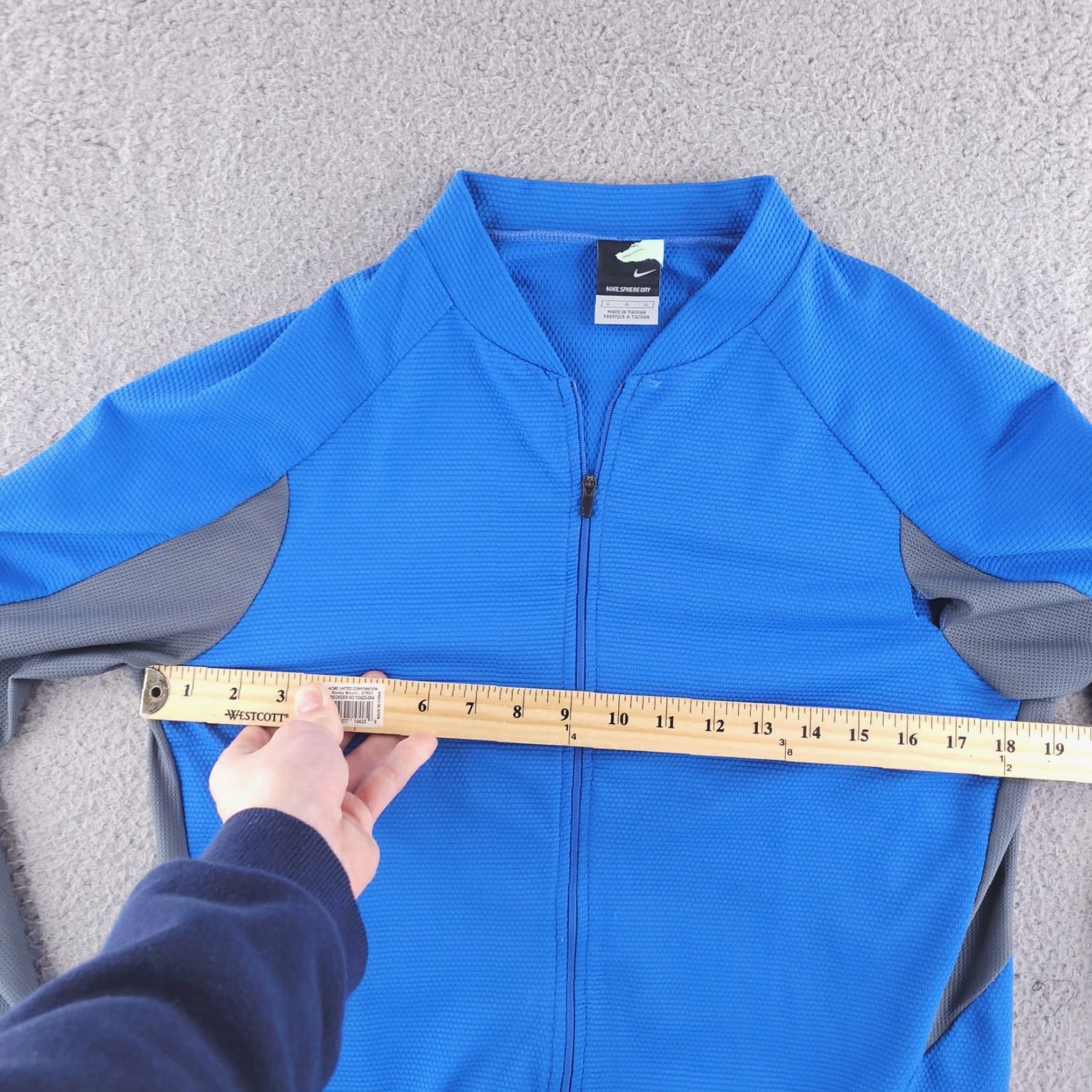 Nike VINTAGE Nike Jacket Mens L Blue Cycling Sphere Dry Size US L / EU 52-54 / 3 - 5 Thumbnail