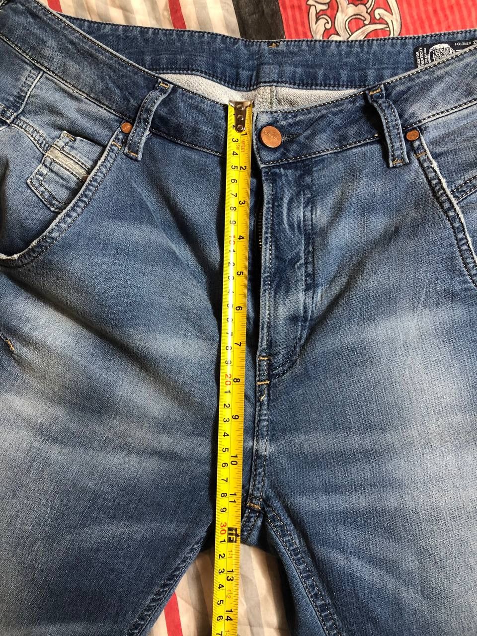 Diesel × Vintage Vintage Y2K Diesel Washed Distressed Denim Jeans Slim Size US 31 - 18 Thumbnail