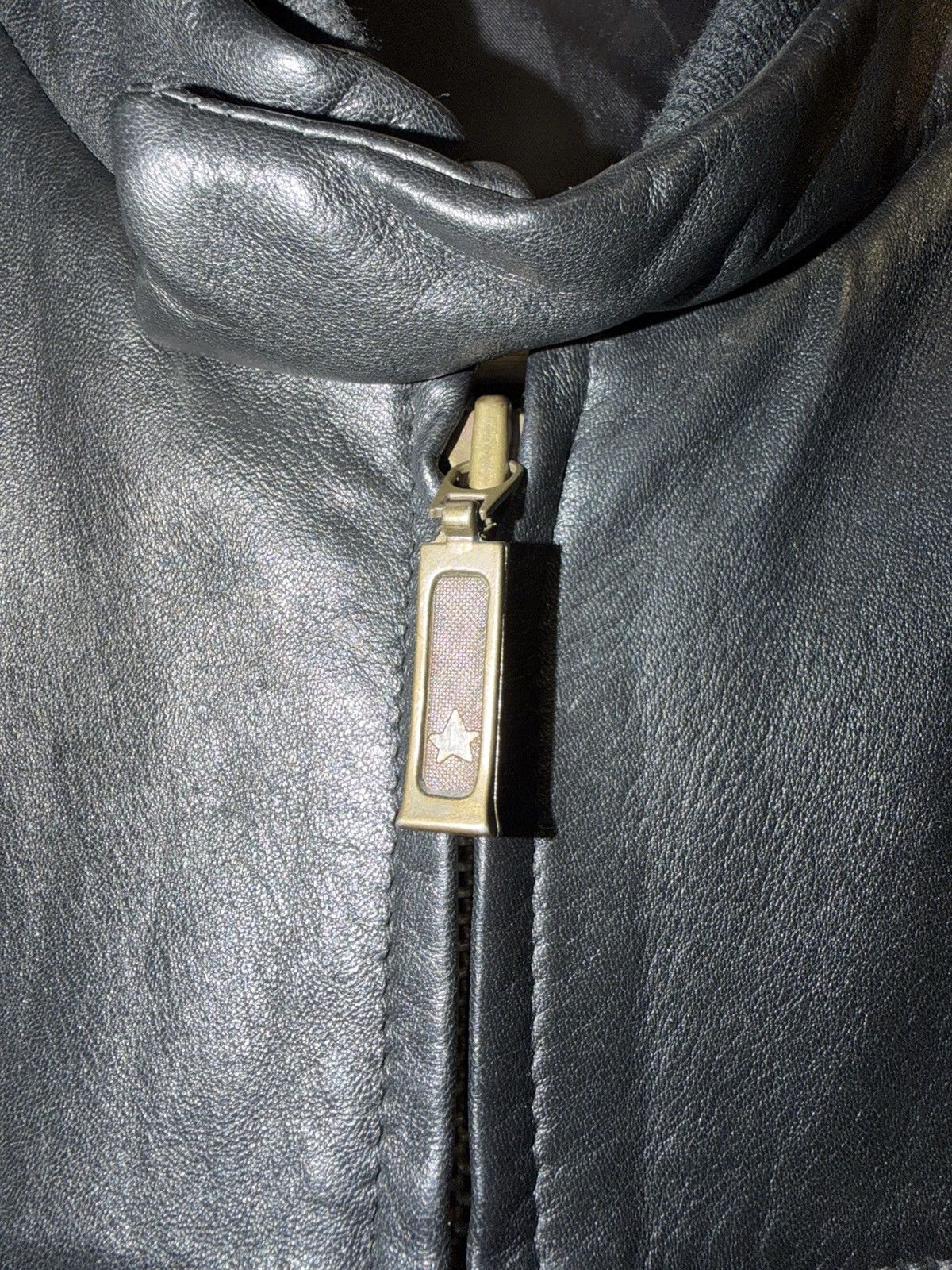 Levi's Vintage Levis Blue Star Biker Jacket Lederjacket Bombers 90s Size US M / EU 48-50 / 2 - 6 Thumbnail