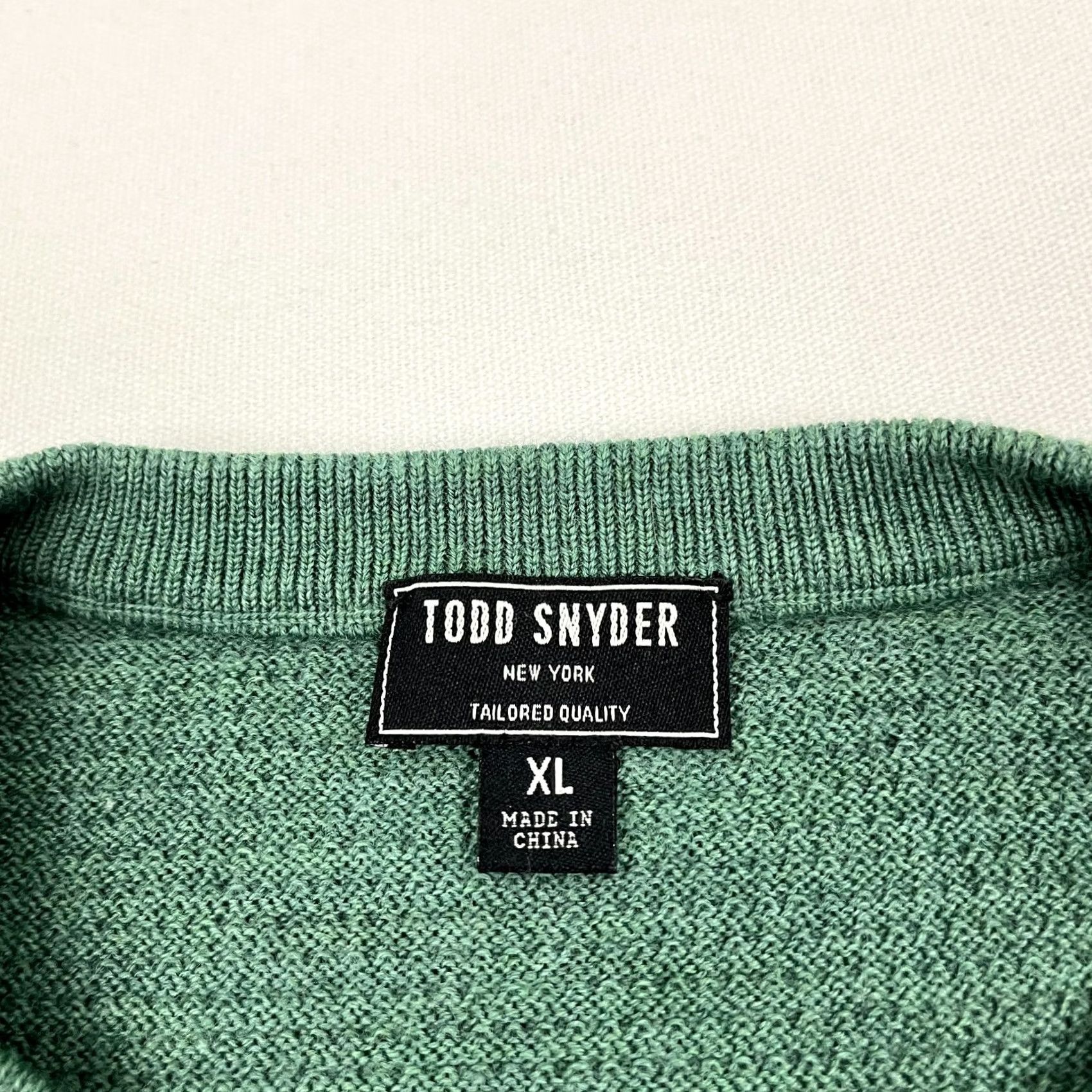 Todd Snyder Todd Snyder Merino Wool Sweater Mens M / L Green Waffle Knit Crew Smart Casual Shirt Pullover Broadway? Size US M / EU 48-50 / 2 - 2 Thumbnail