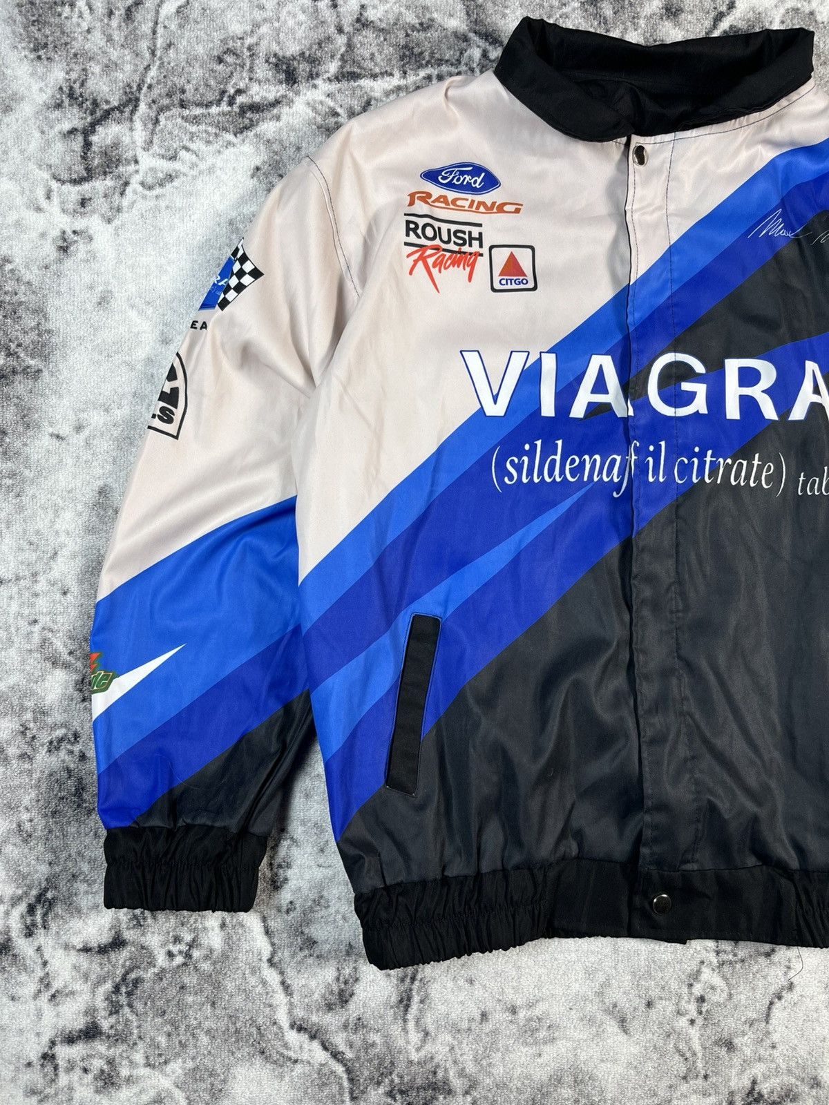Vintage Vintage Viagra Racing Jacket Y2K NASCAR Style tag M Fits XL Size US XL / EU 56 / 4 - 2 Thumbnail