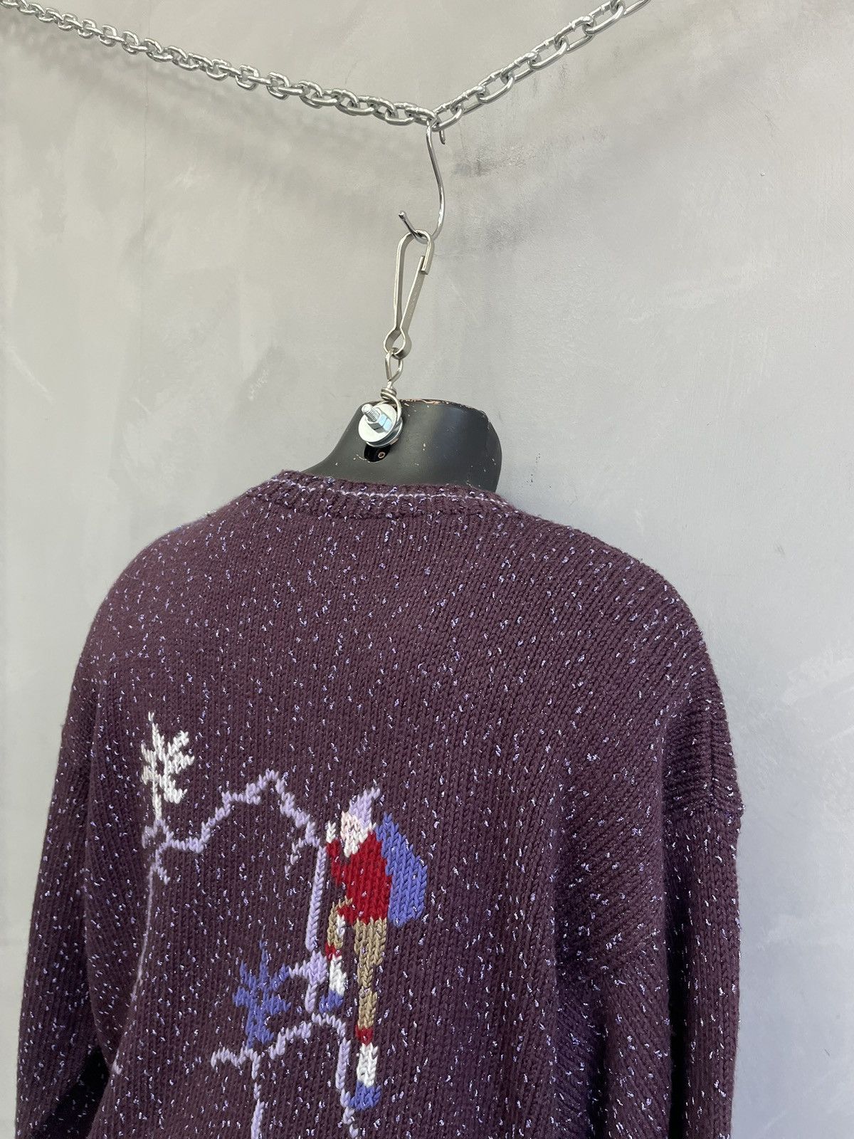 Lacoste Vintage purple knit sweater rare lacoste style y2k style Size US L / EU 52-54 / 3 - 9 Thumbnail