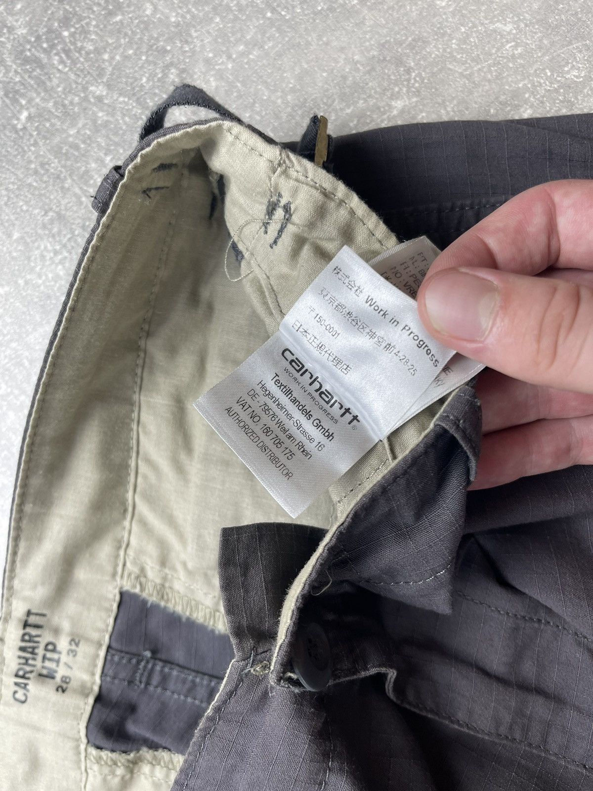 Carhartt Carhartt WIP Aviation Pants Grey Cargo Utility Ripstop Size US 28 / EU 44 - 14 Thumbnail