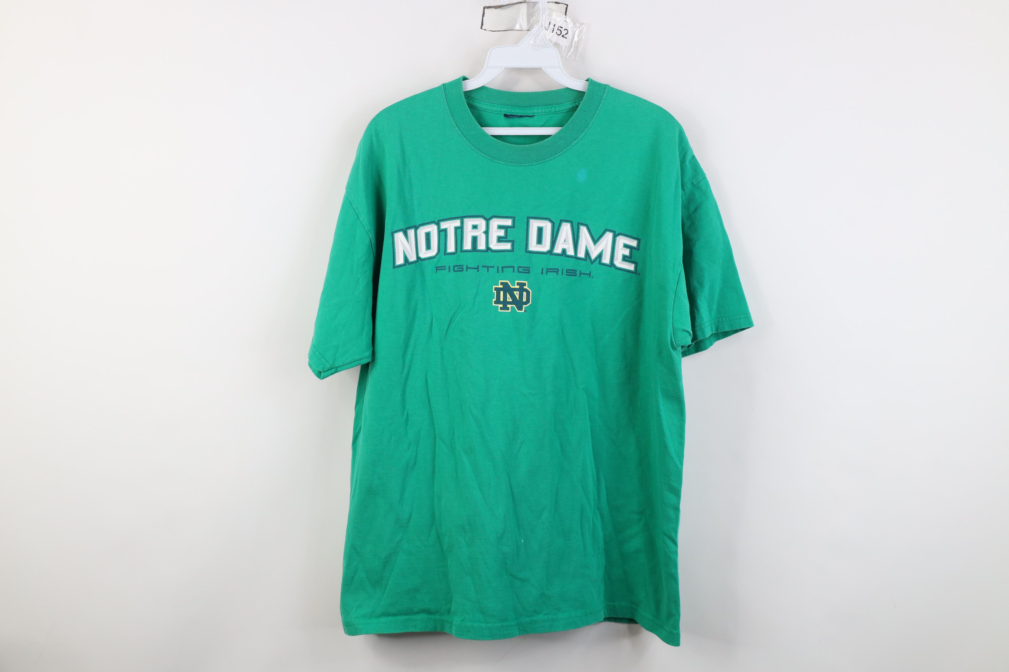 Vintage Vintage 90s Y2K Notre Dame University Short Sleeve T-Shirt Size US L / EU 52-54 / 3 - 1 Thumbnail