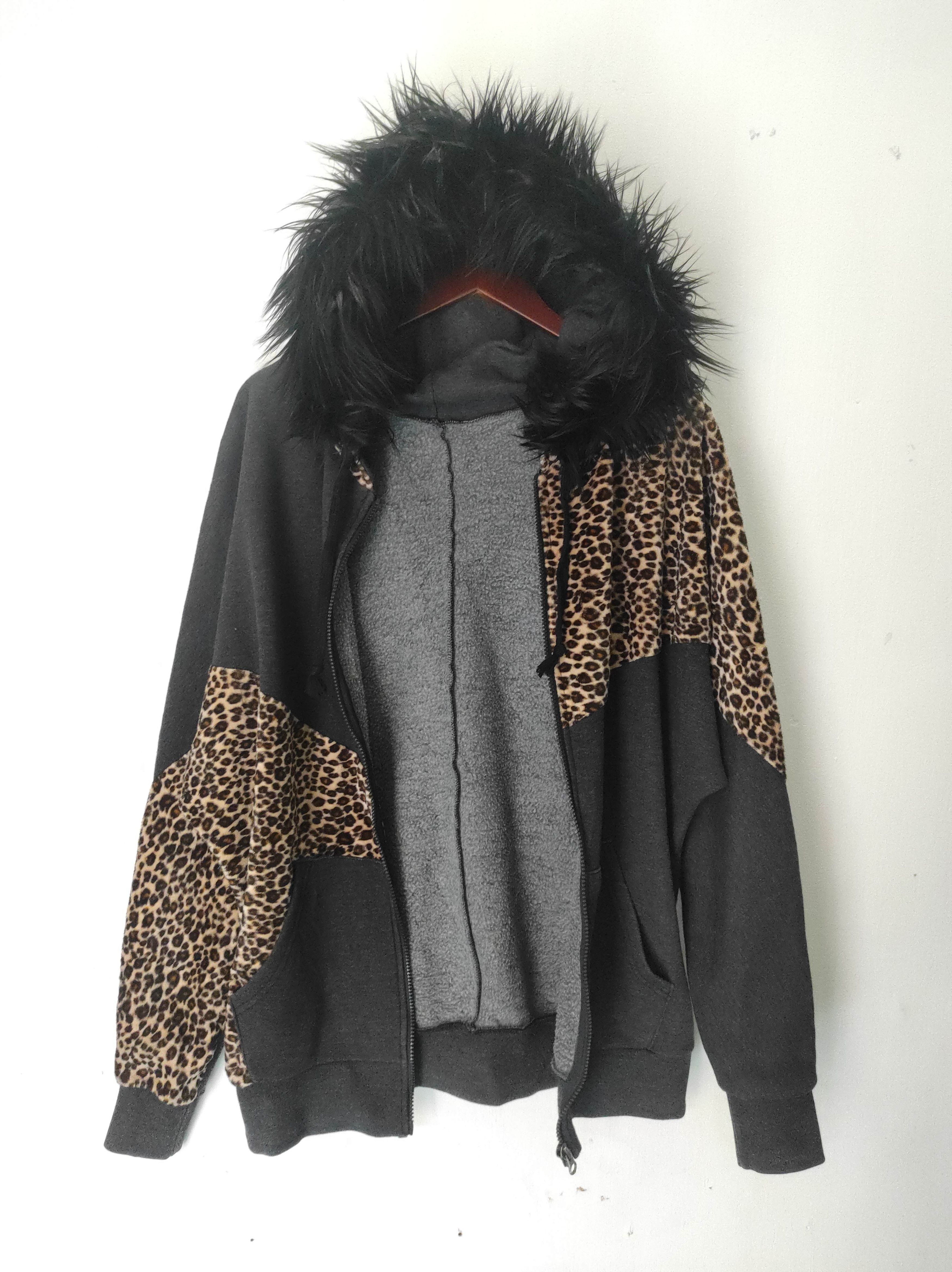 Leopard Unbrand Zip Fur Hoodie IfSixWasNine LGB style